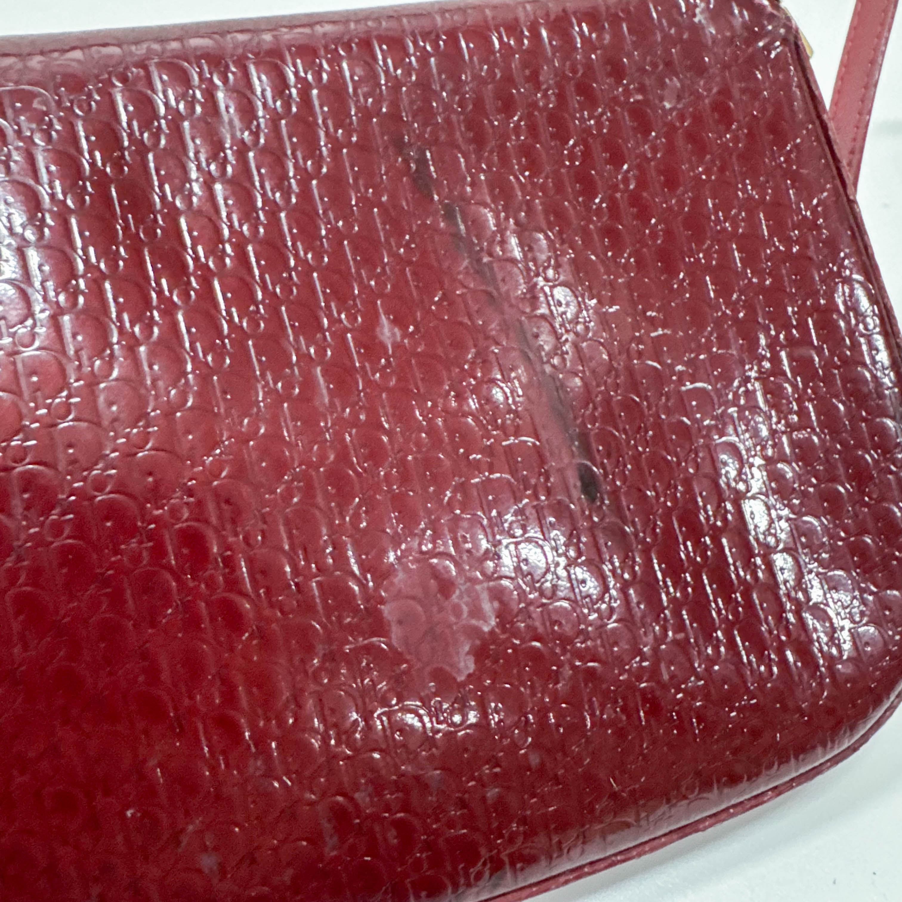 Limited Edition Malice Pearl Red Patent Leather Shoulder Bag