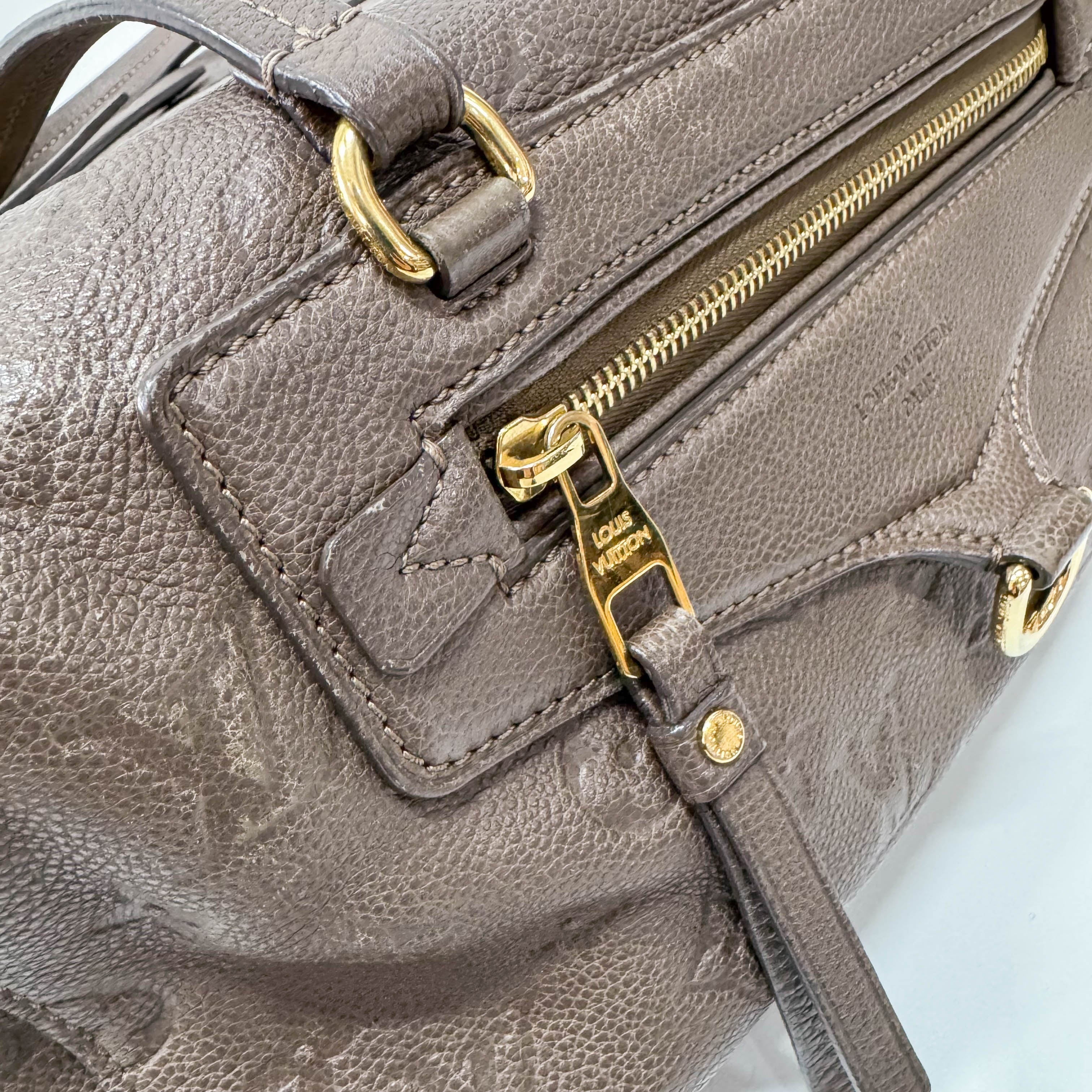 Empreinte Inspire Taupe Monogram Shoulder Bag