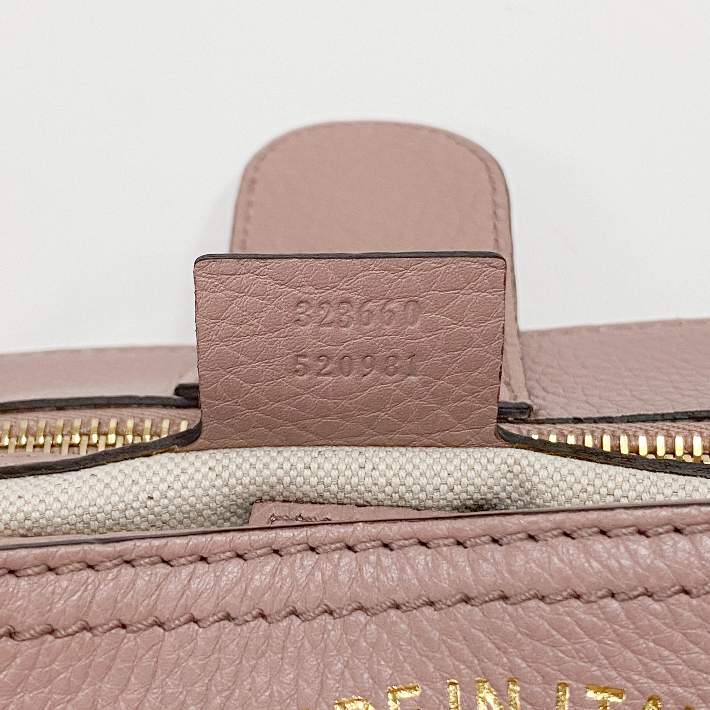 Bamboo Shopper Pink Leather Two Way Bag