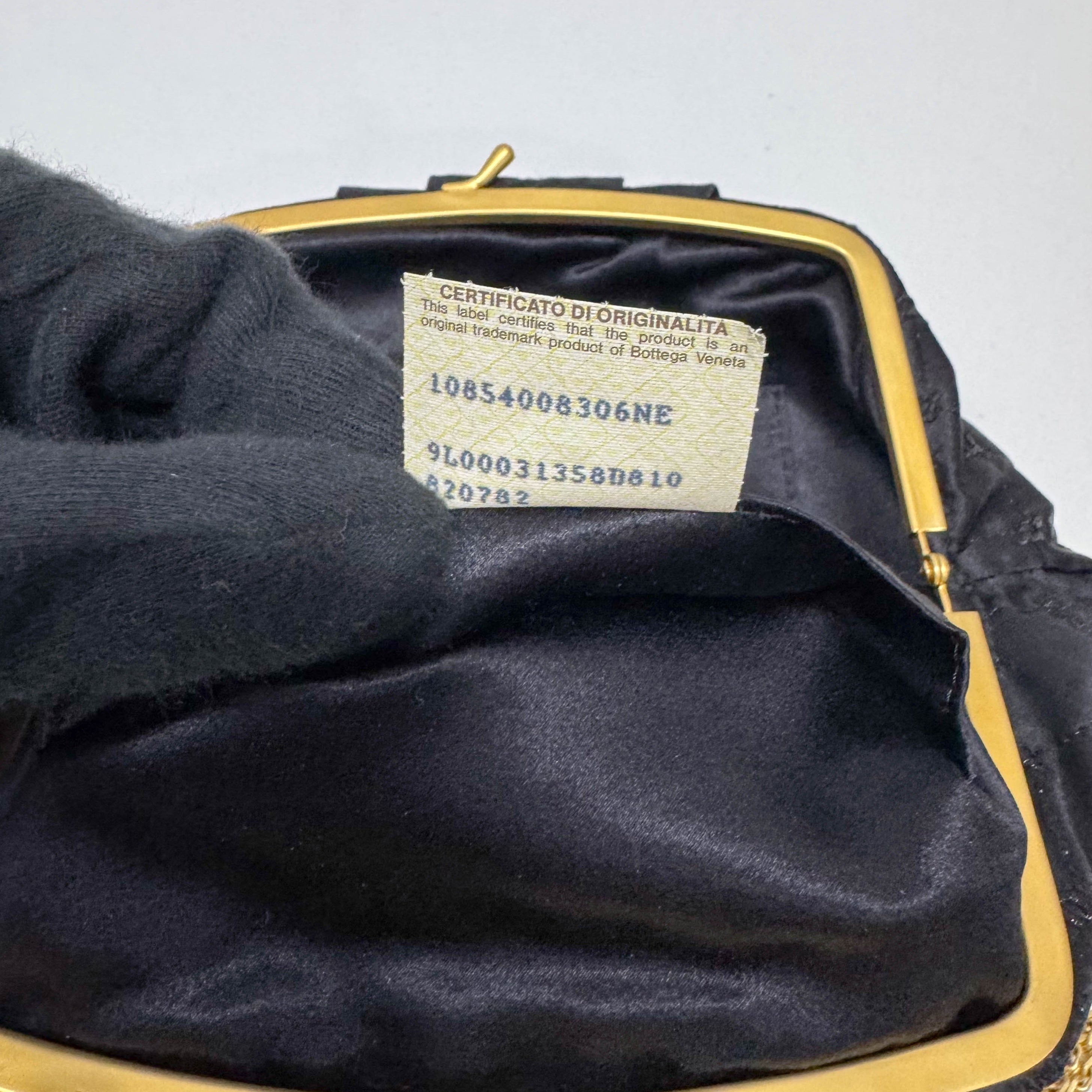 Black Silk Clutch/Shoulder Bag