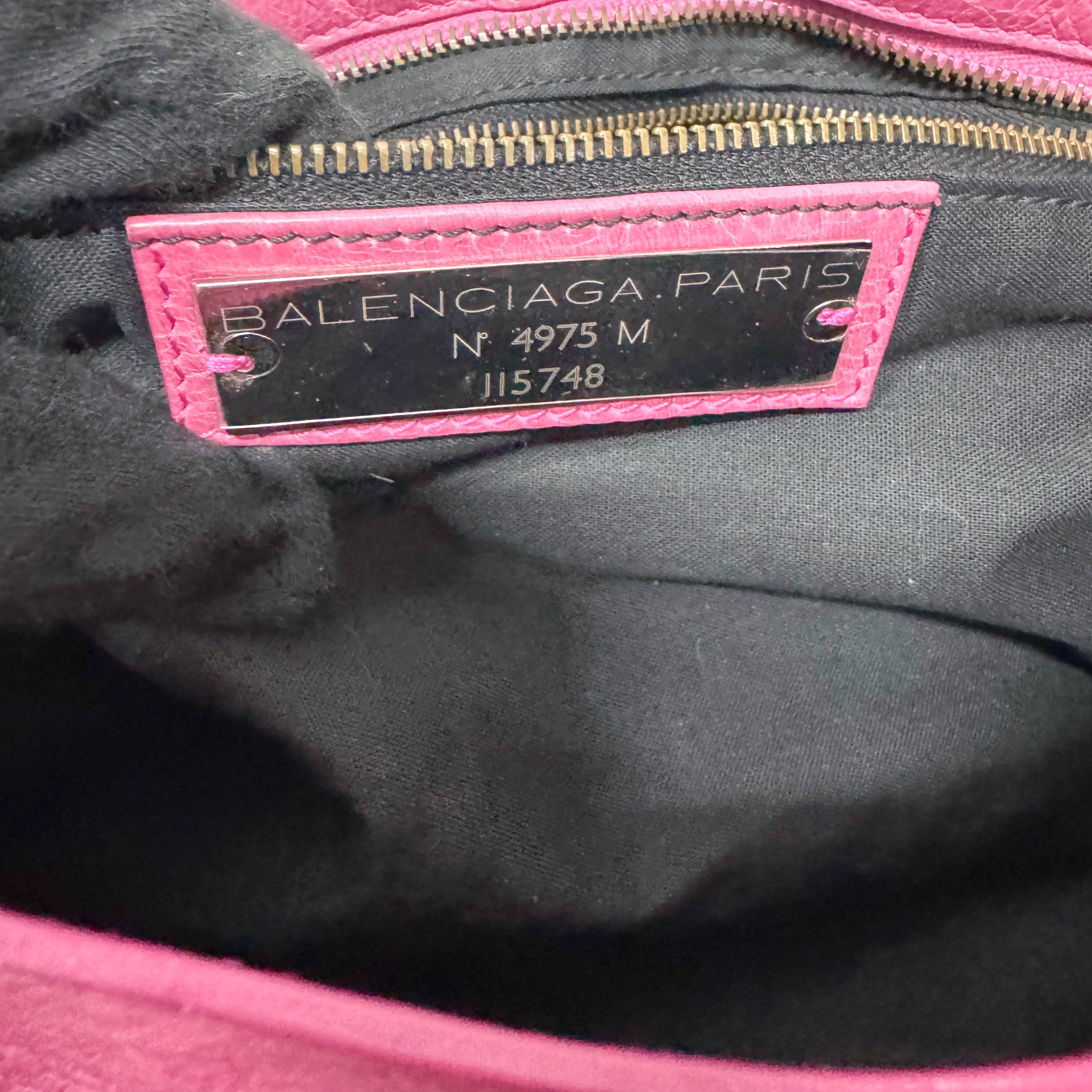 The City Pink Calfskin Leather Two Way Bag