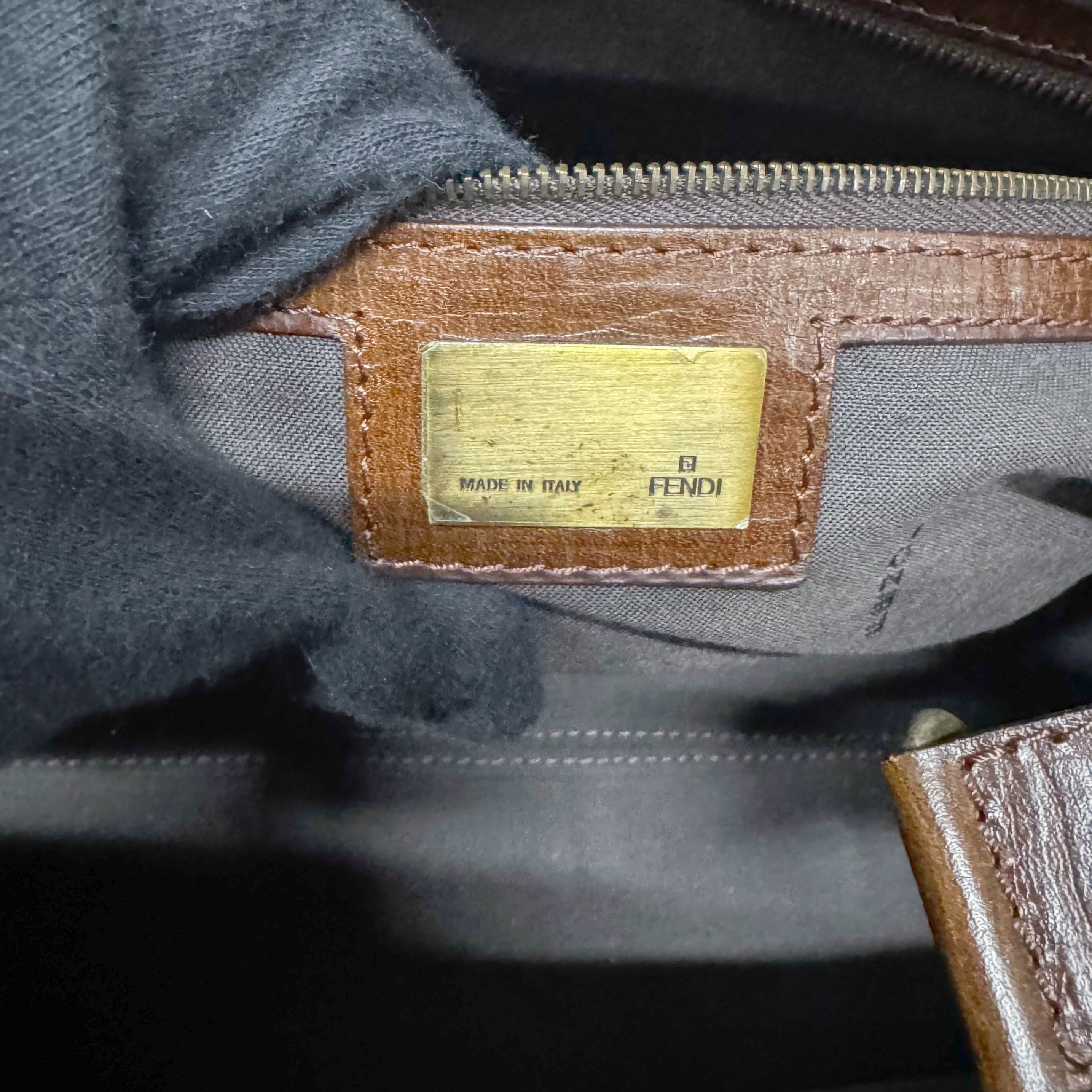 Limited Edition Squirrel Print Brown Pony Hair Shoulder Bag