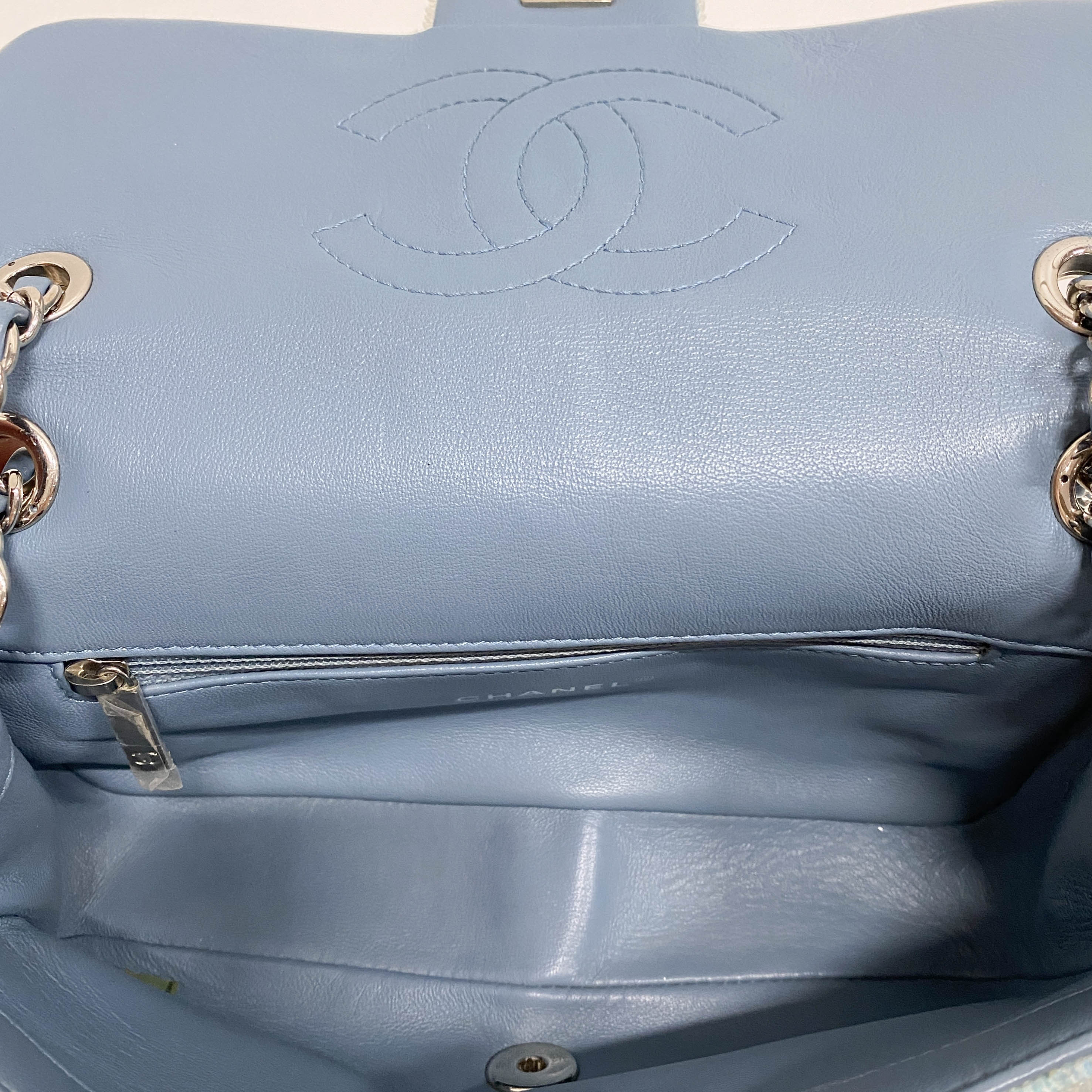 Small Waterfall Timeless Blue Sequin Bag