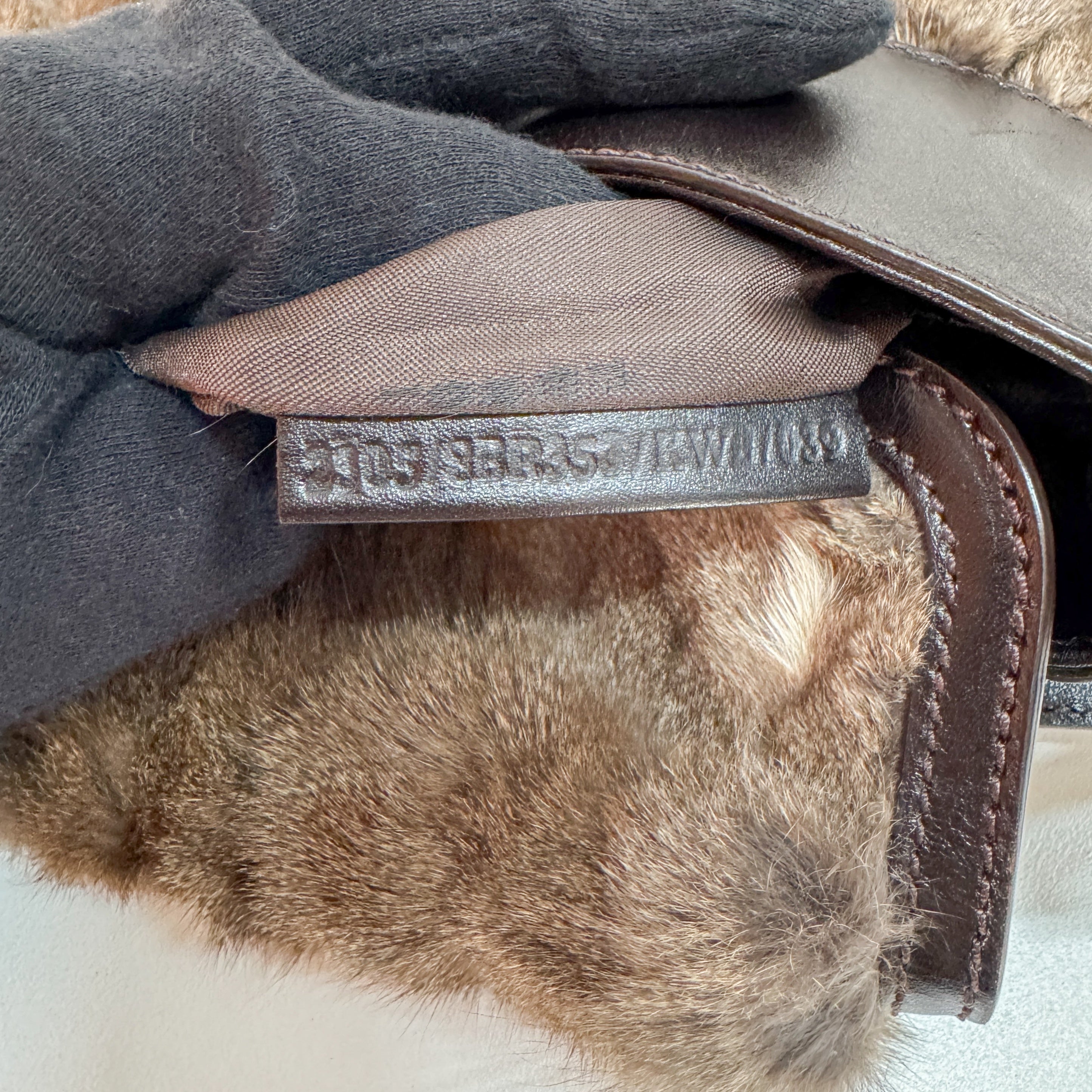 Chef Brown Pony Hair Shoulder Bag