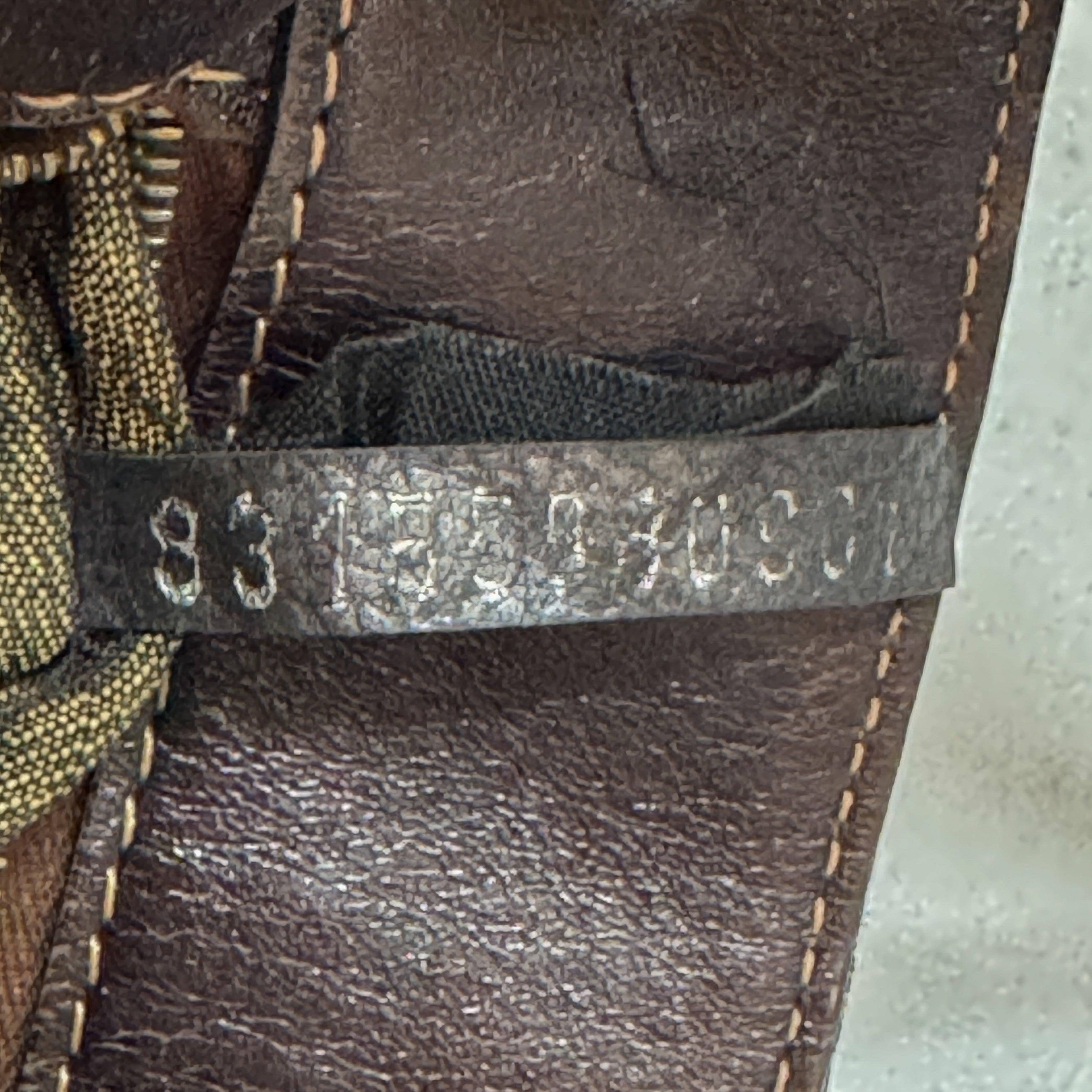 Zucca Brown Canvas Shoulder Bag