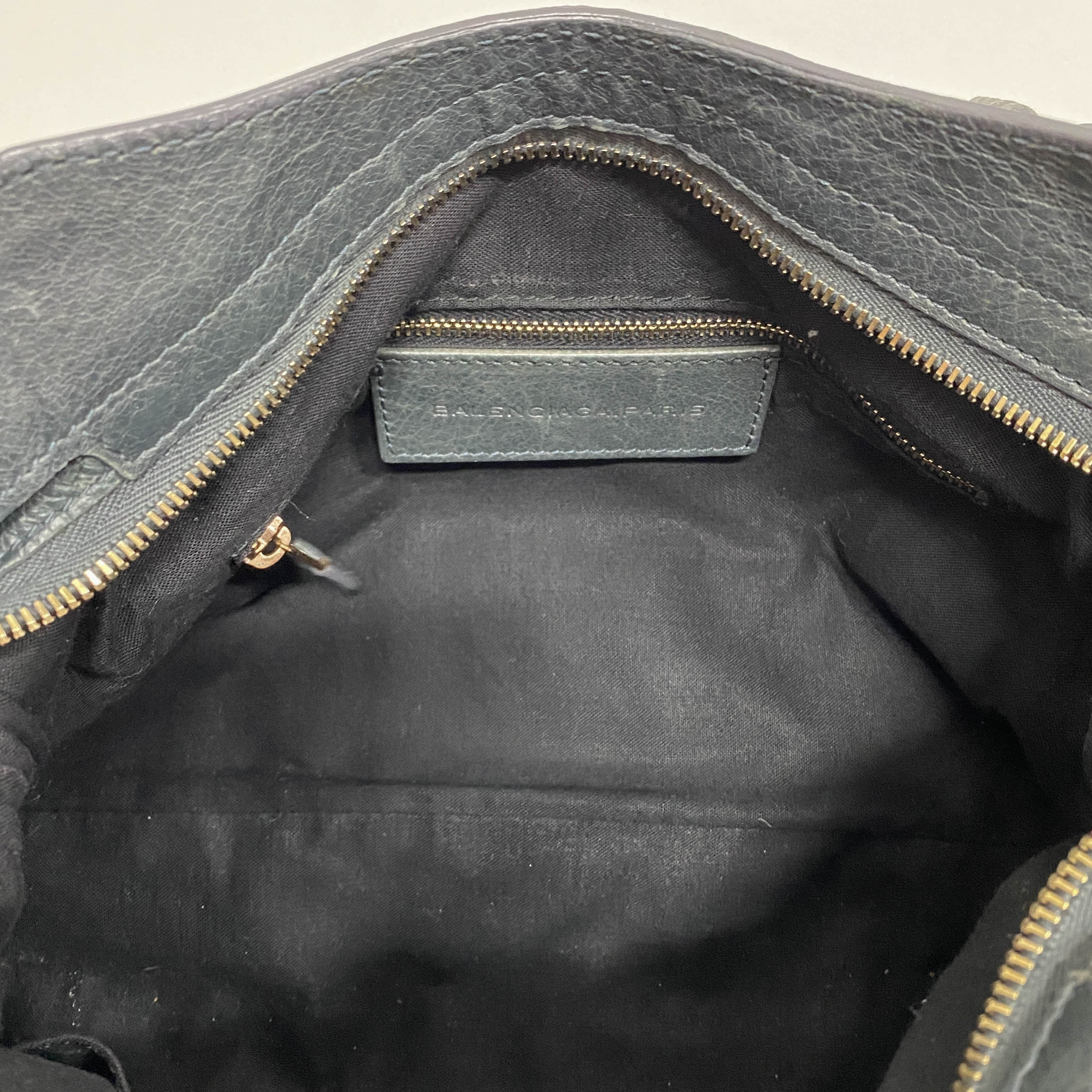 The Town Grey Calfskin Leather Two Way Bag