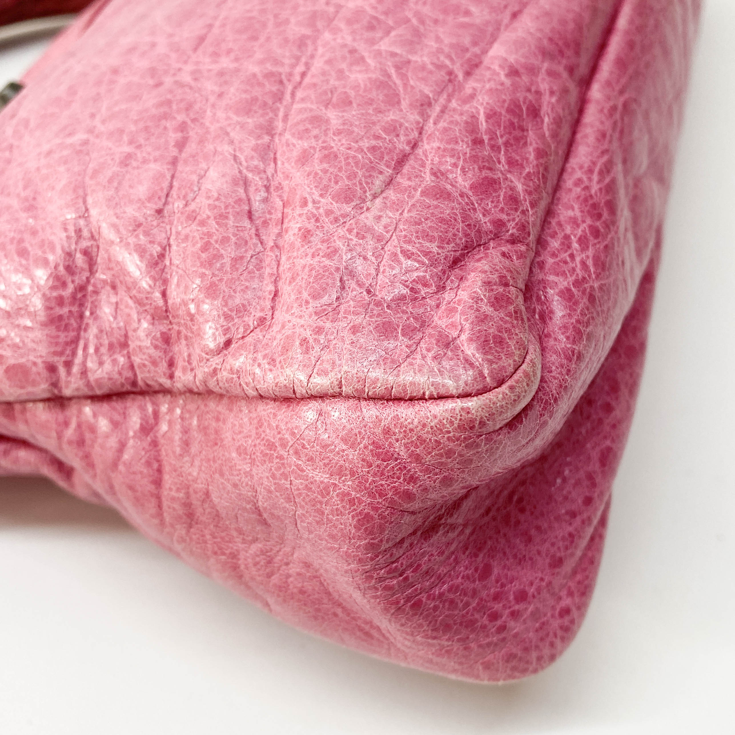 The First Pink Calfskin Leather Two Way Bag