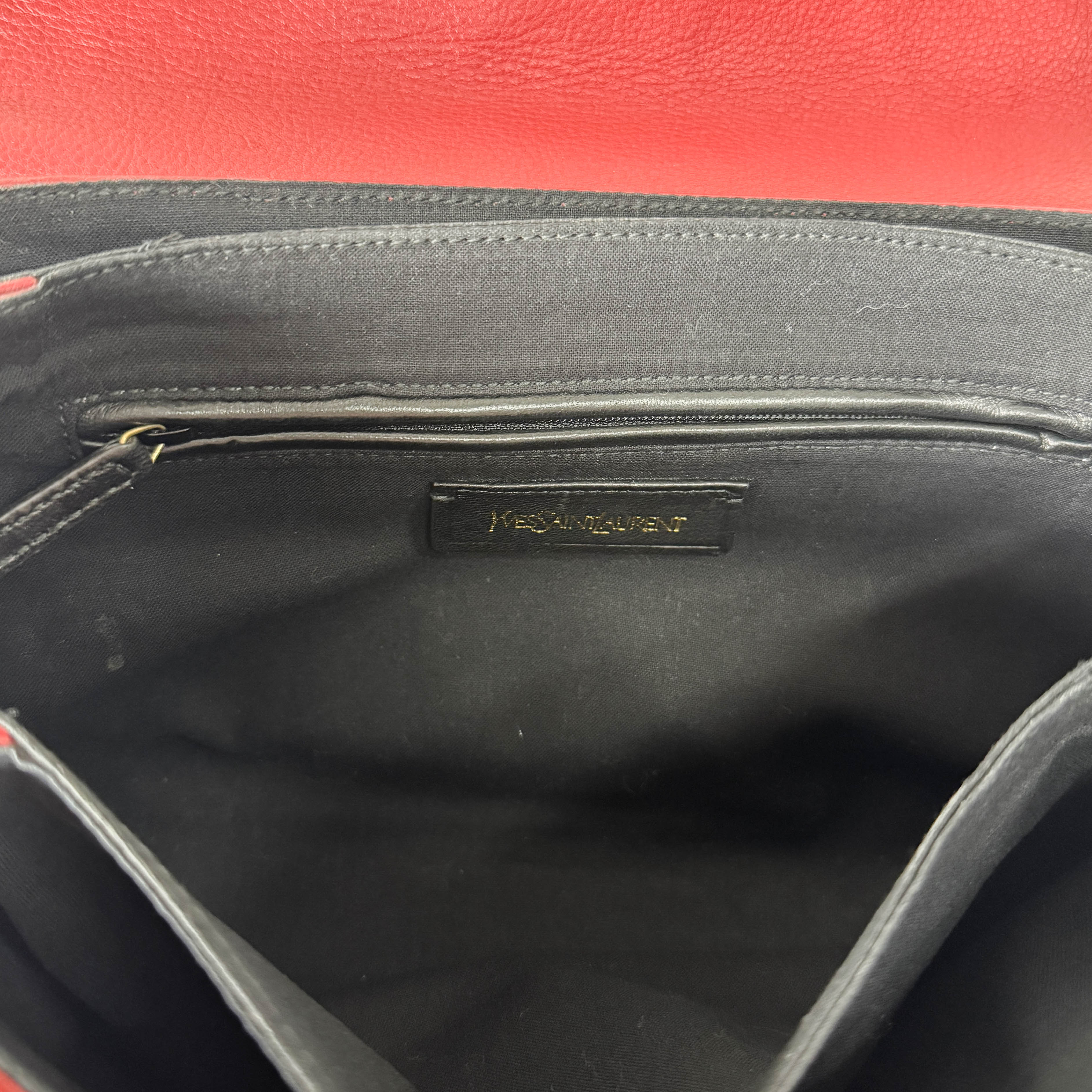 Dandy Red Leather Chain Strap Shoulder Bag