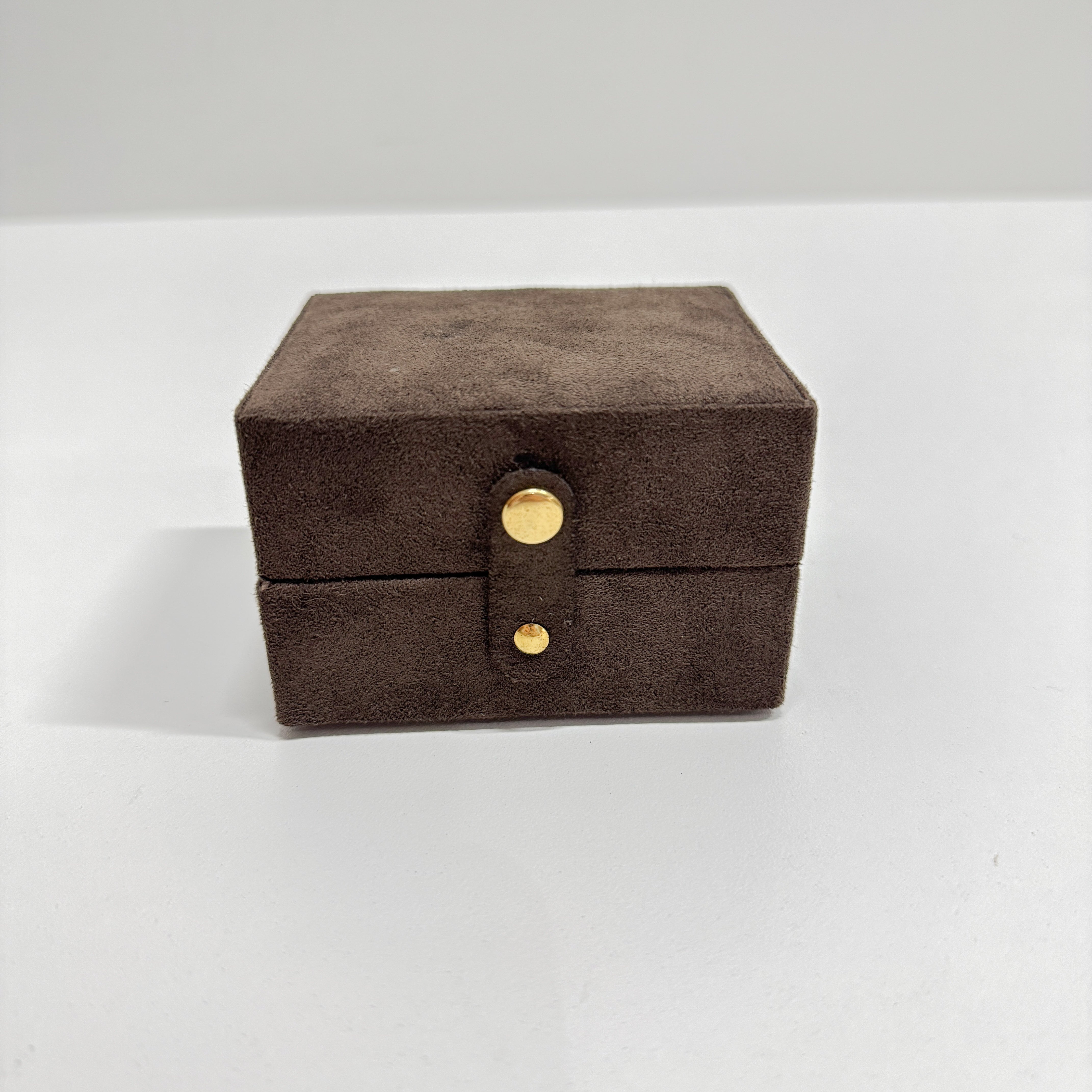 Brown Suede Makeup/Vanity Bag