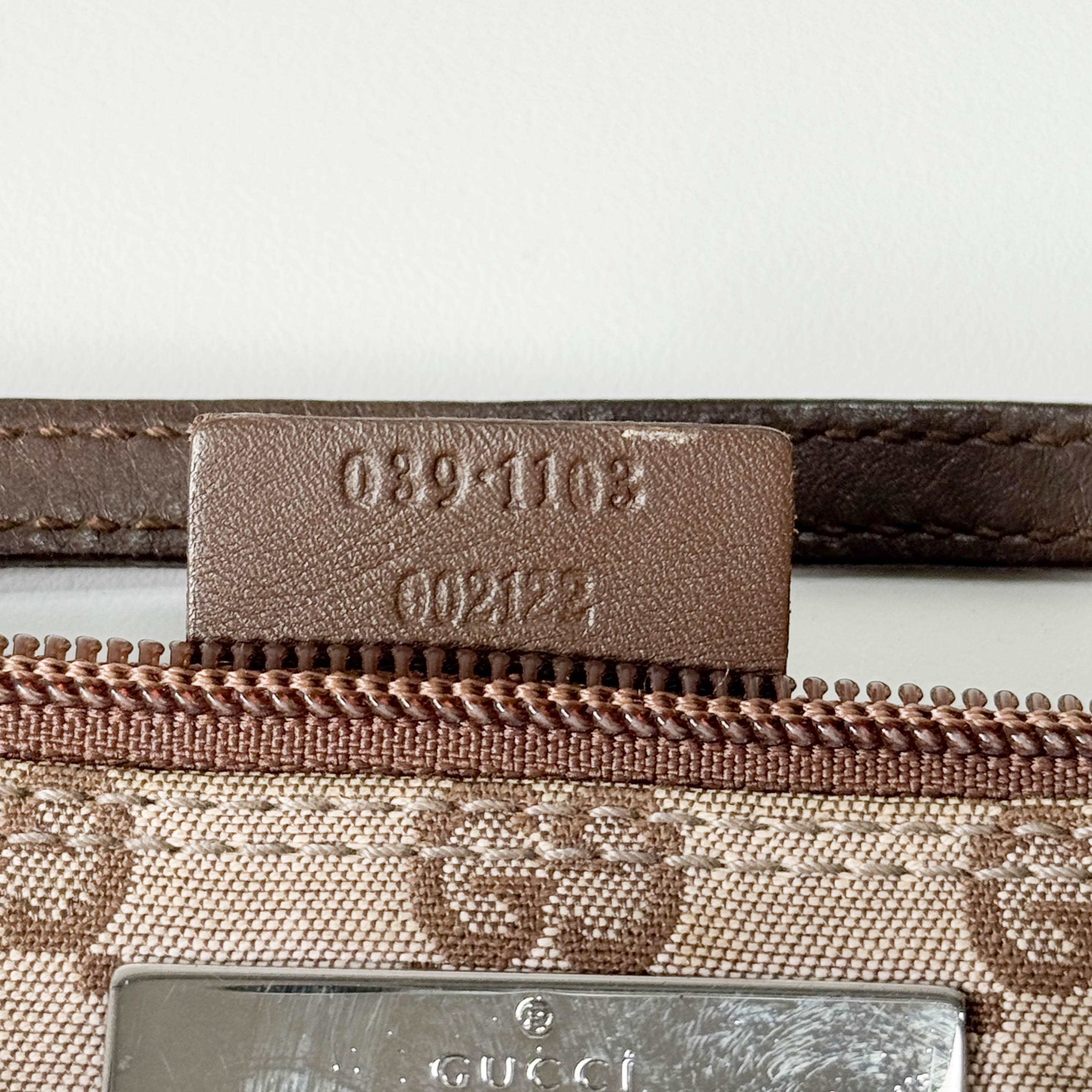 GG Canvas Brown Pouch Bag