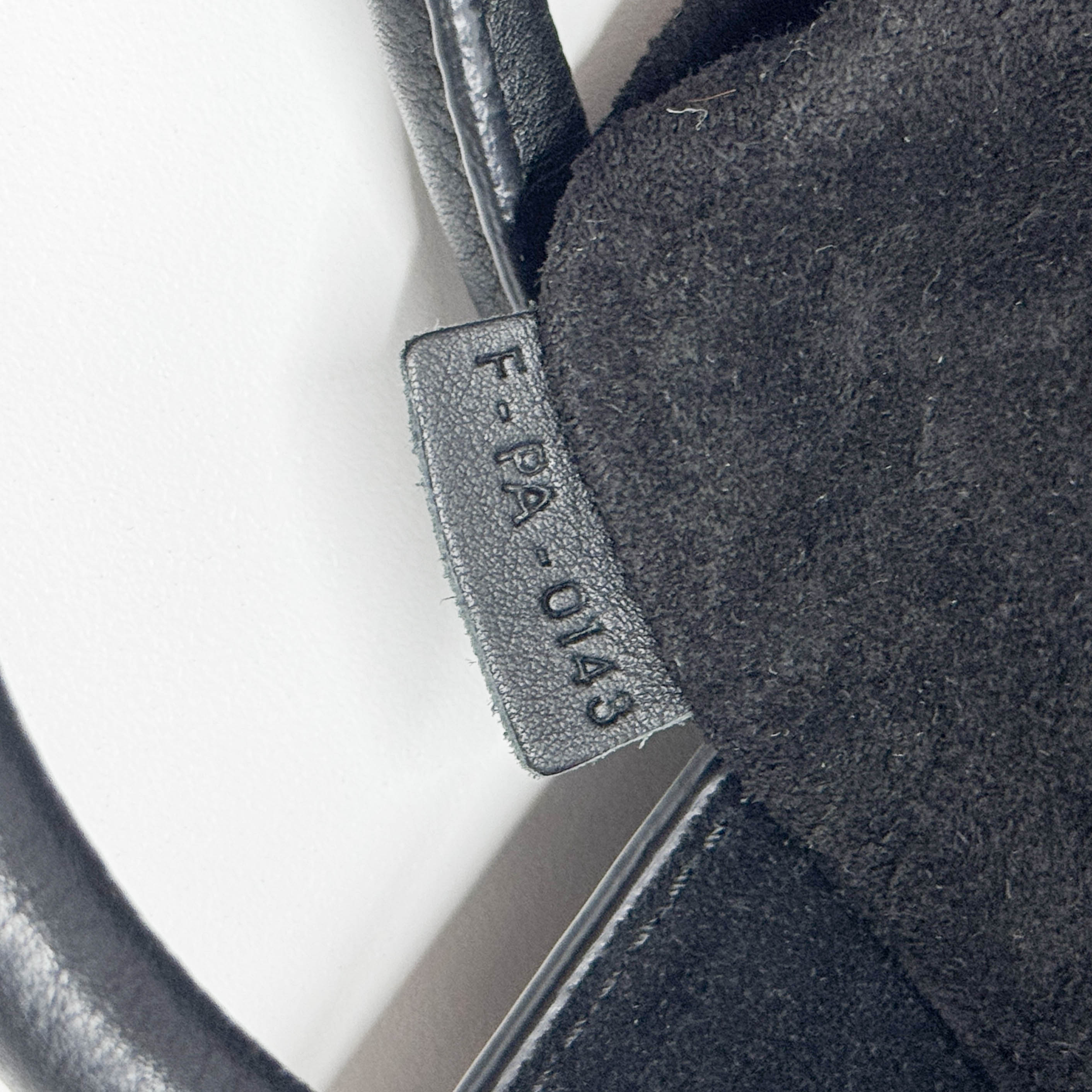 Luggage Black Leather Tote