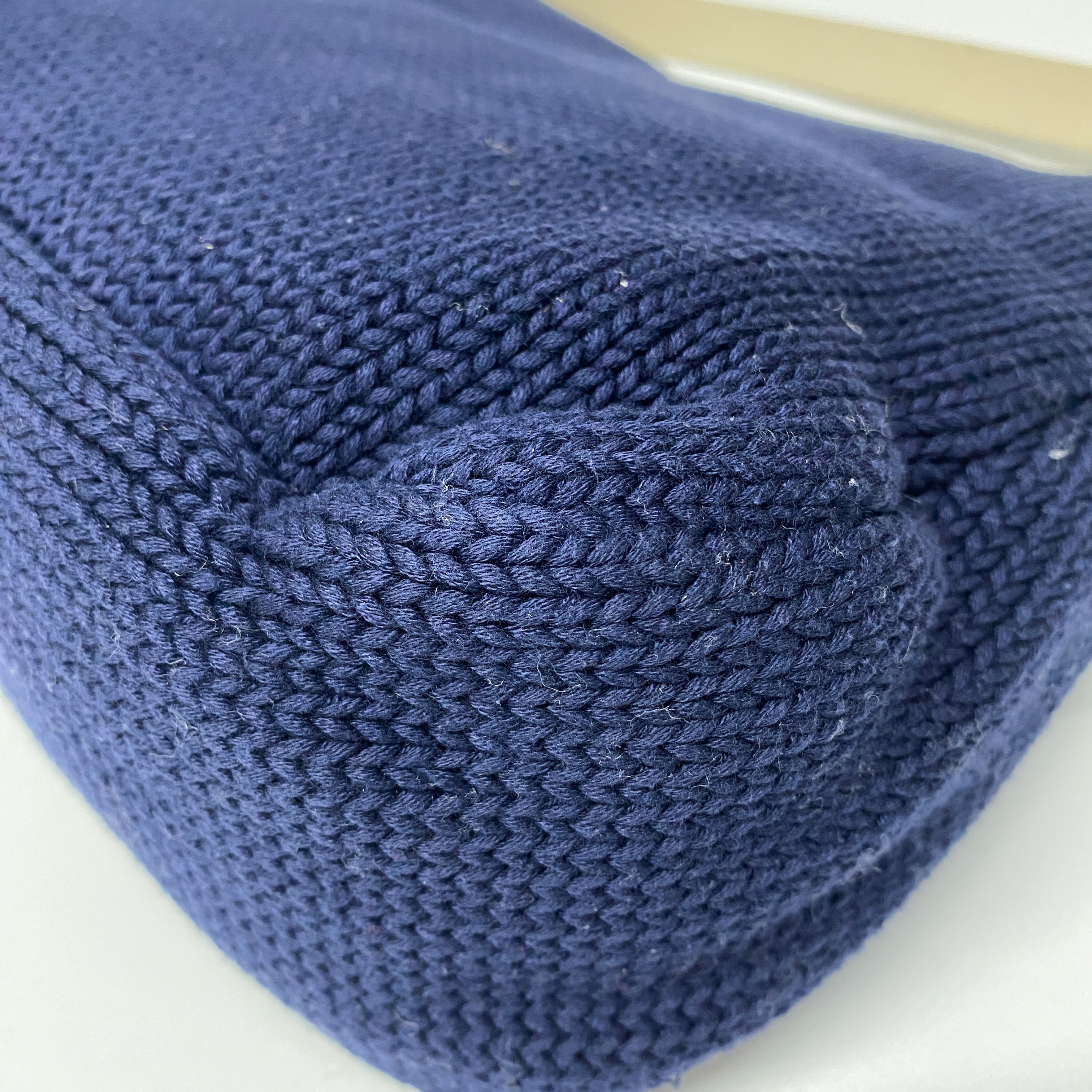 Mamma Baguette Knitted Cotton Fabric Shoulder Bag