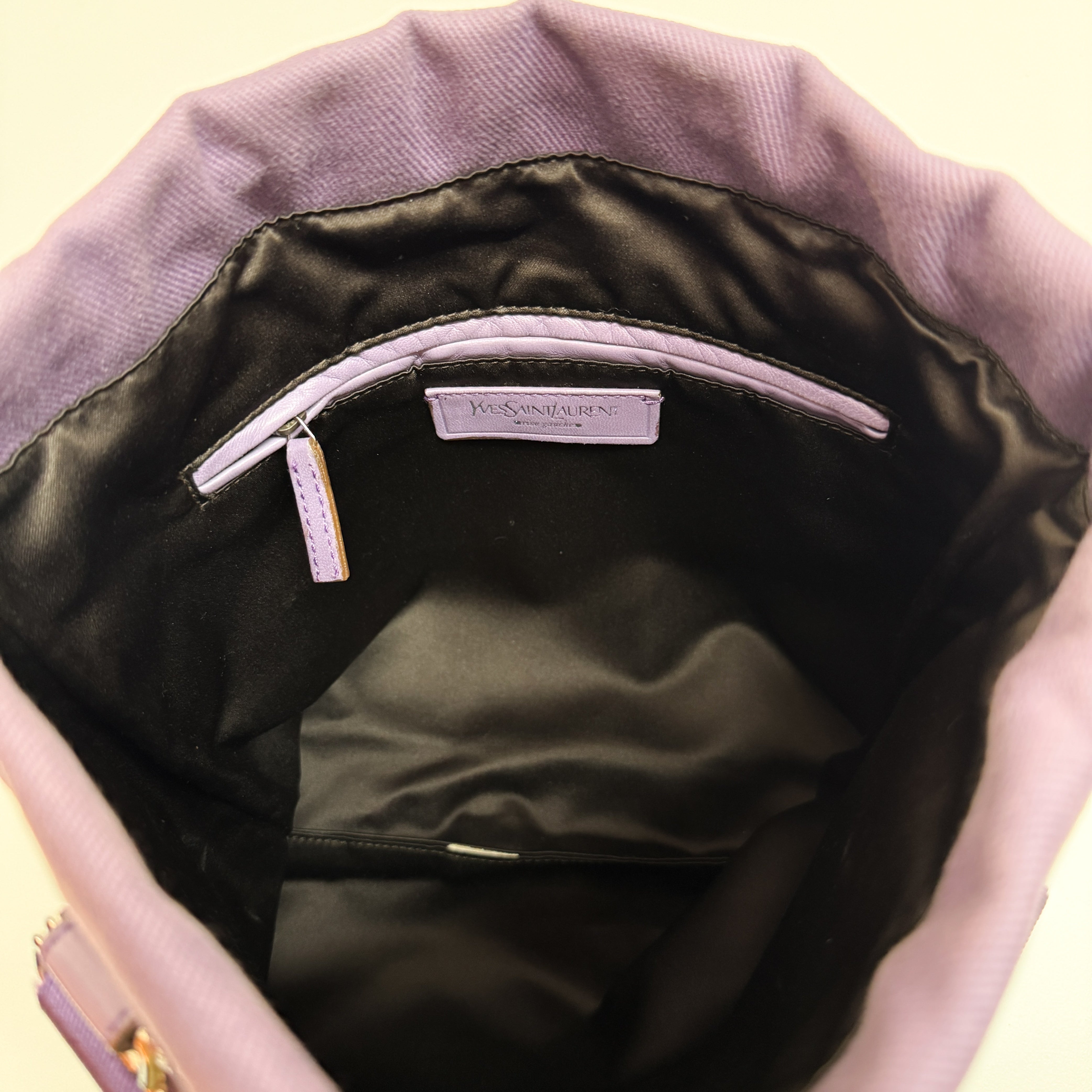 Vintage Purple Cotton Tote Bag