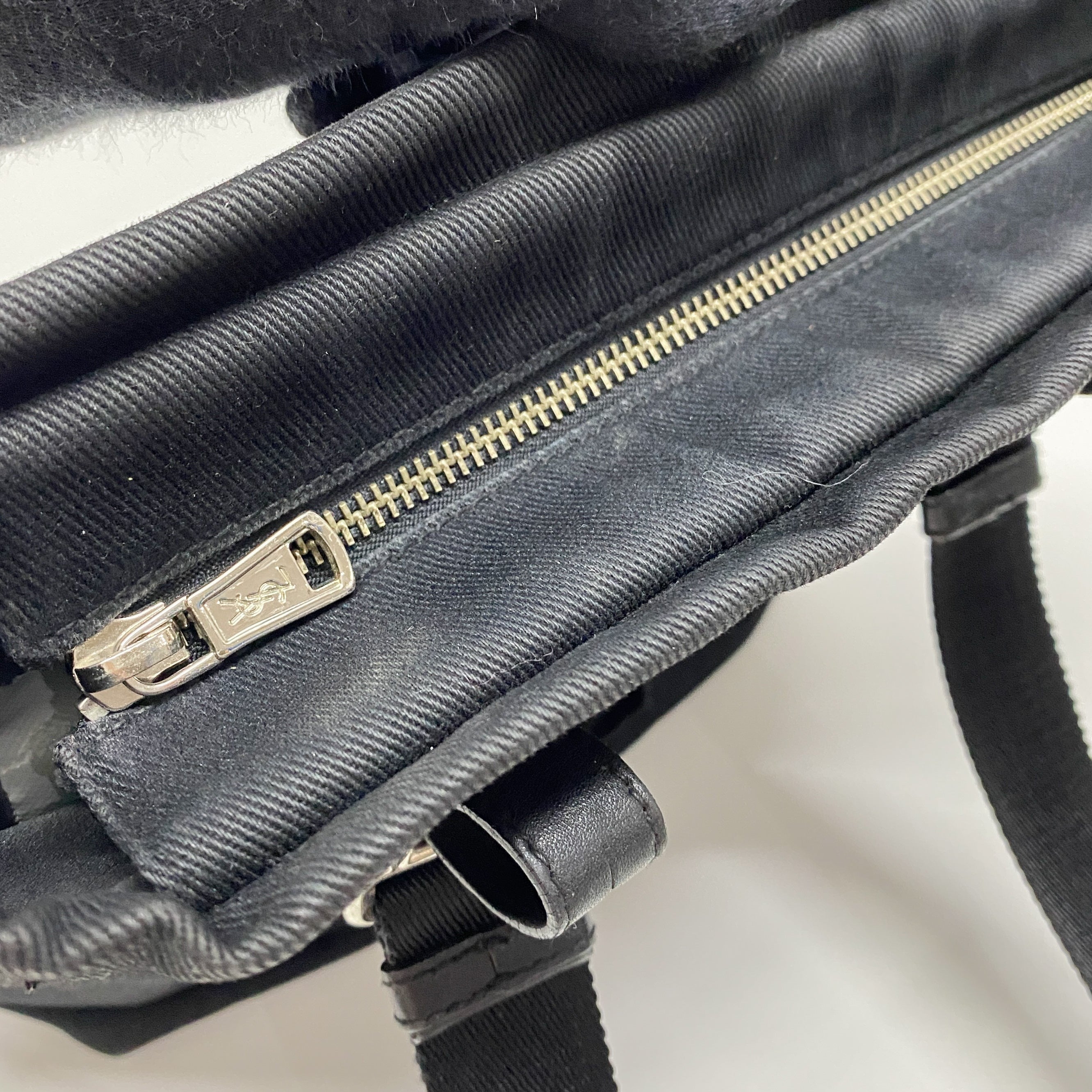 Black Canvas Tote Shoulder Bag