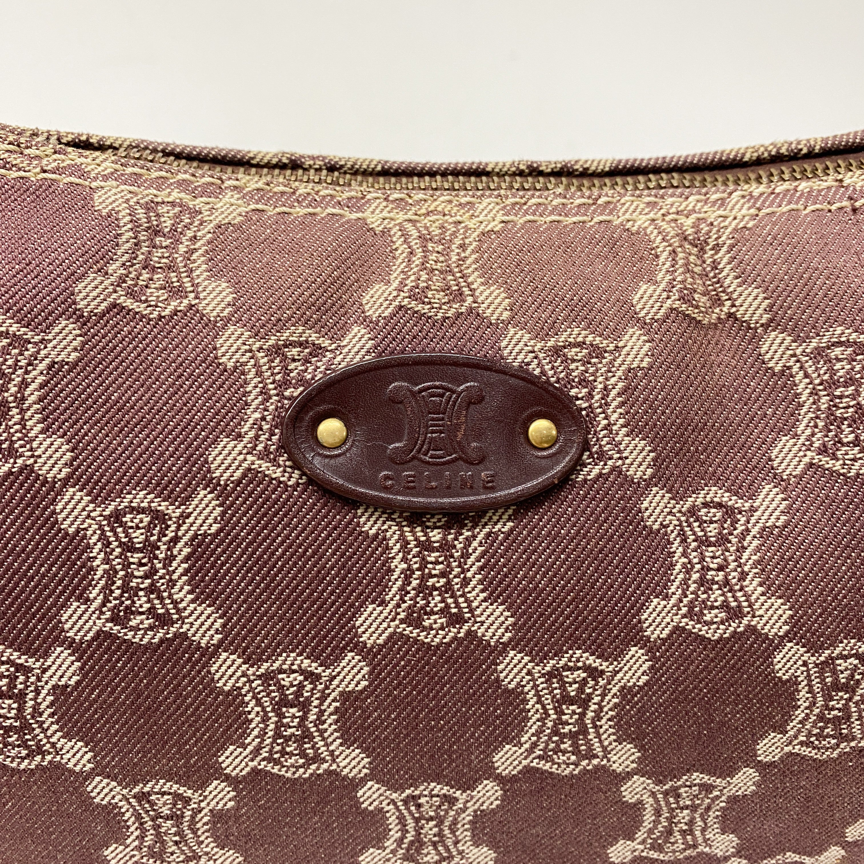 Paris Macadam Purple Denim Hobo Bag