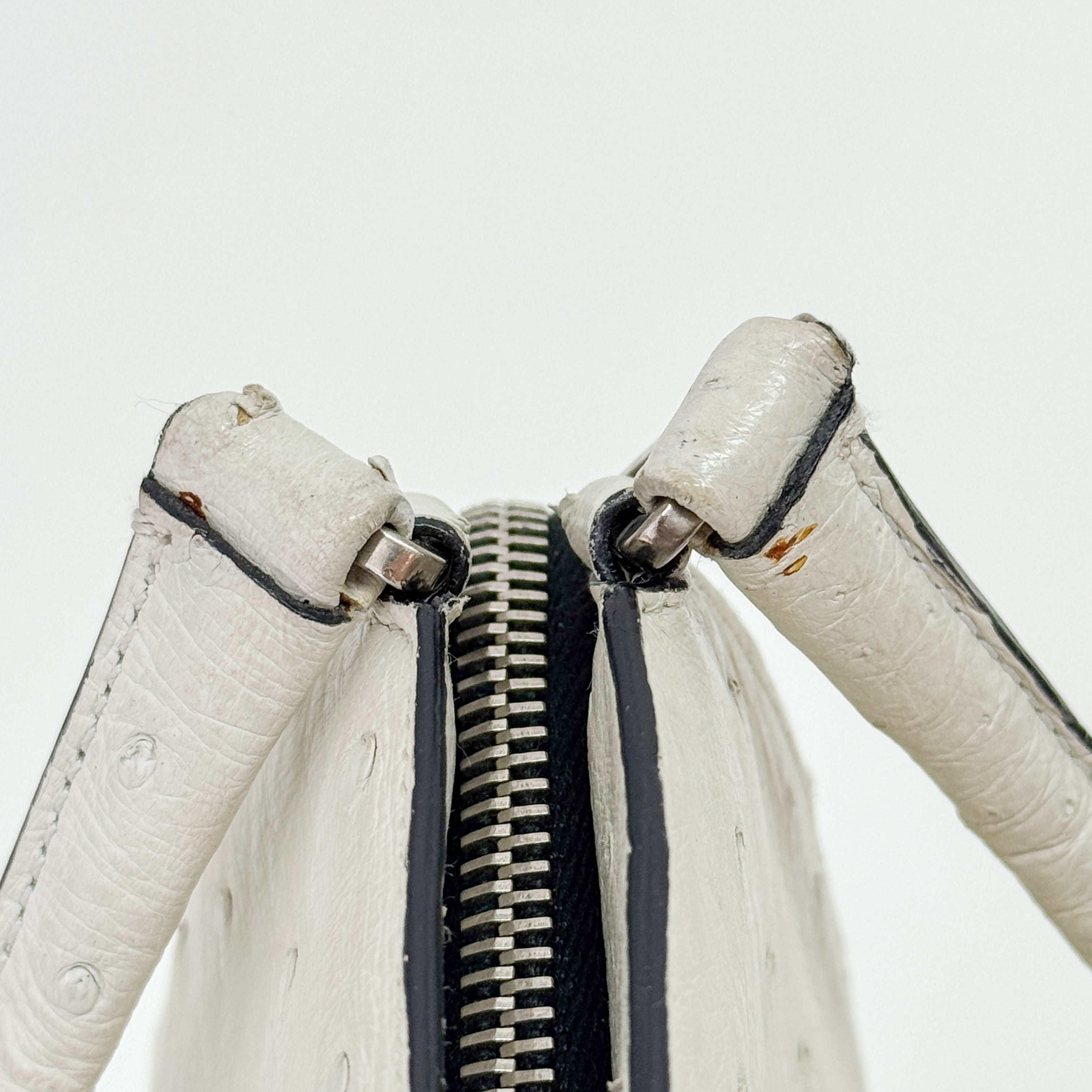 White Leather Handbag