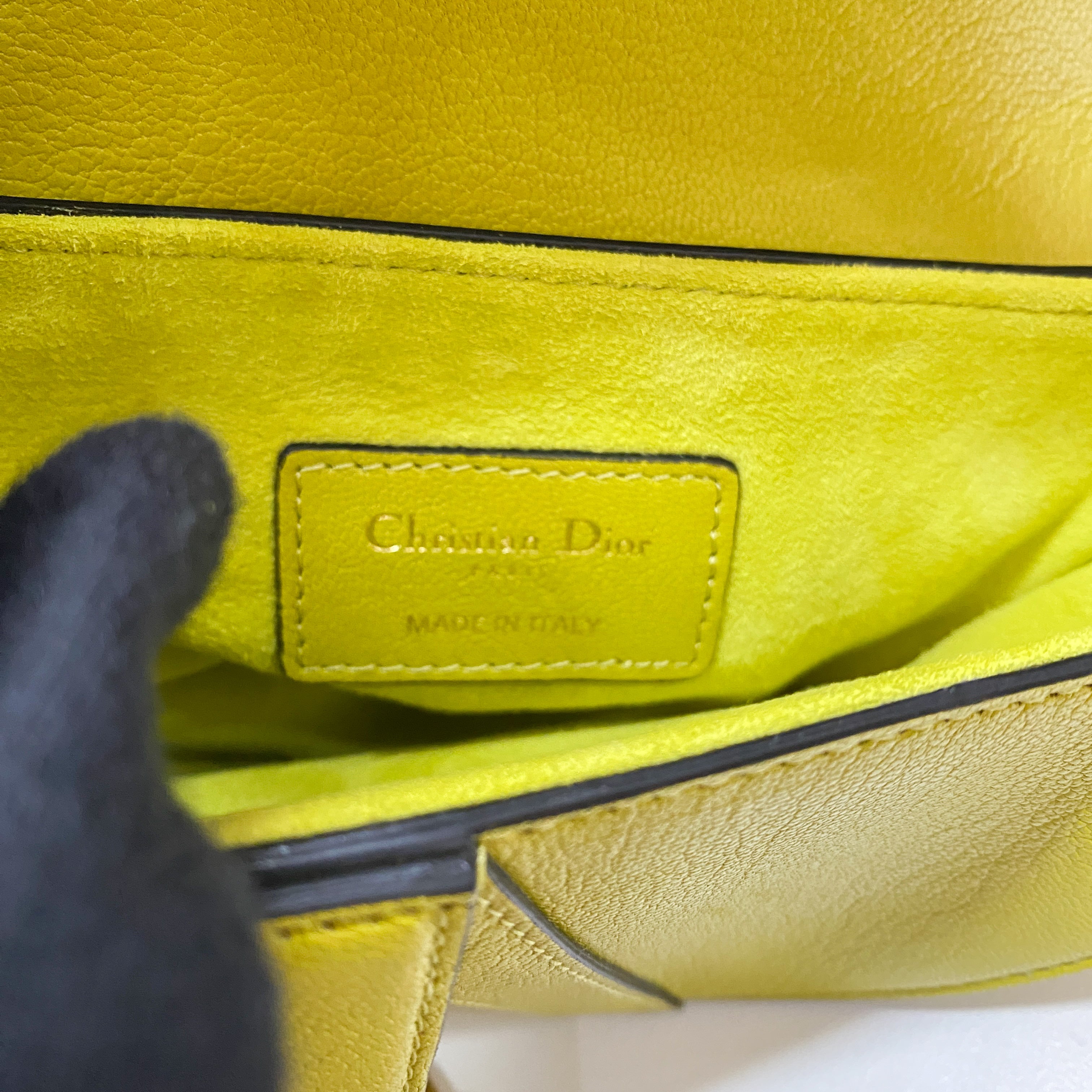 Saddle Green Leather Hand Bag