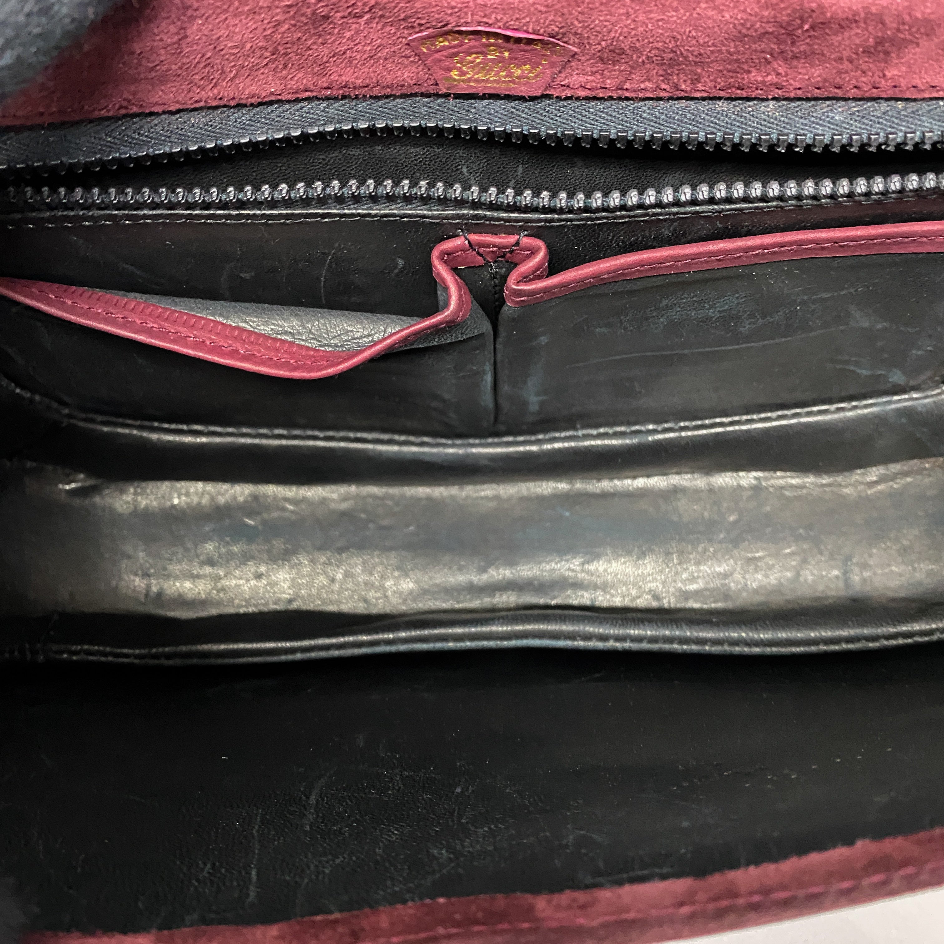 Red Suede Shoulder Bag