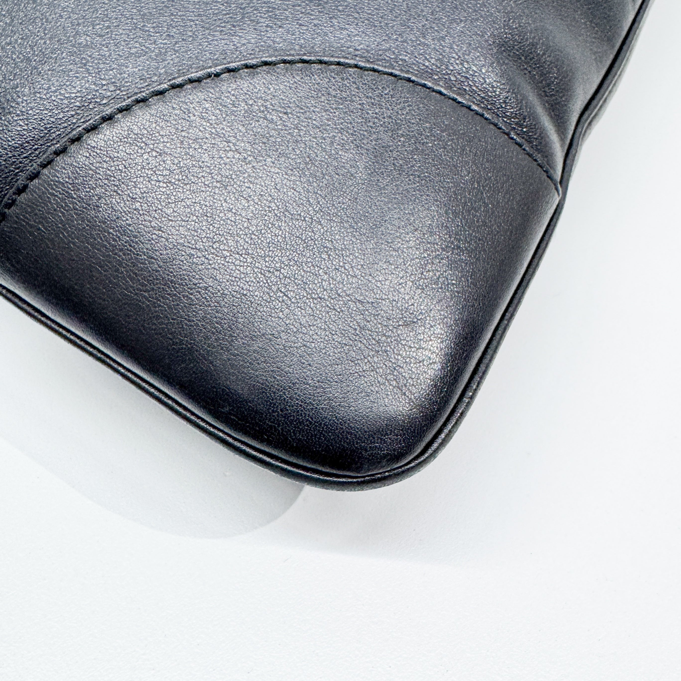 Black Leather Hobo Bag