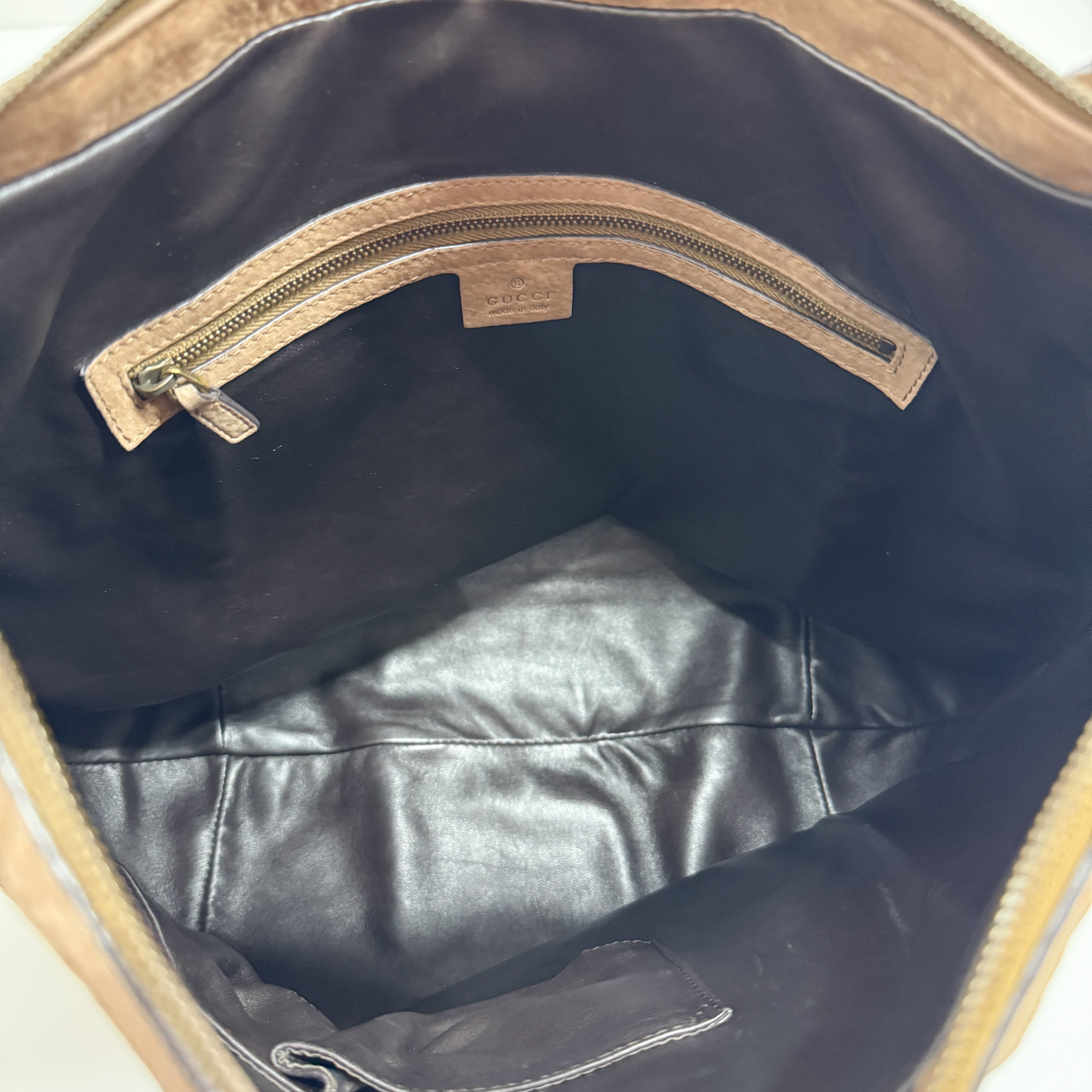 Wave Brown Python Embossed Leather Shoulder Bag