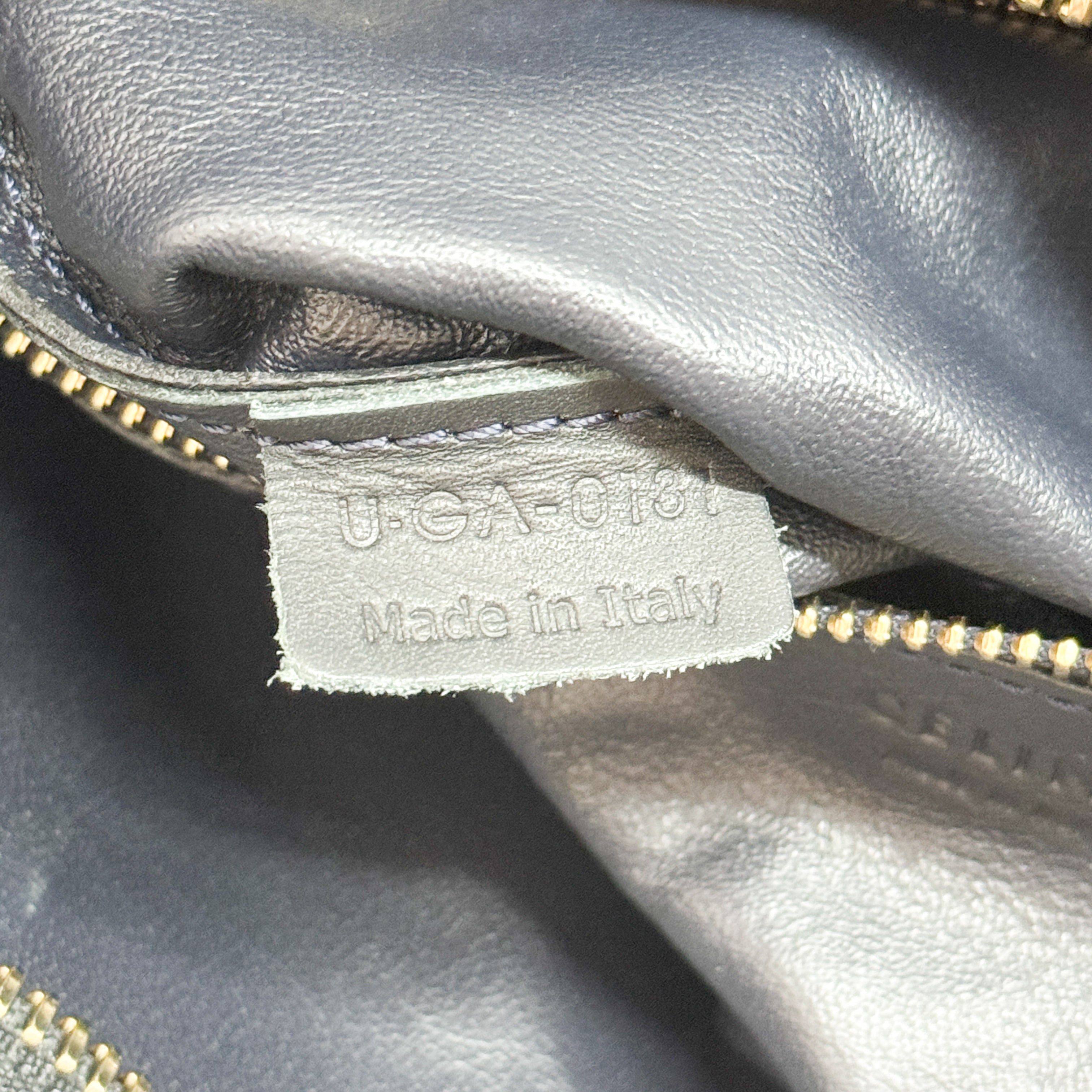 Luggage Micro Blue Python Embossed Leather Hand Bag