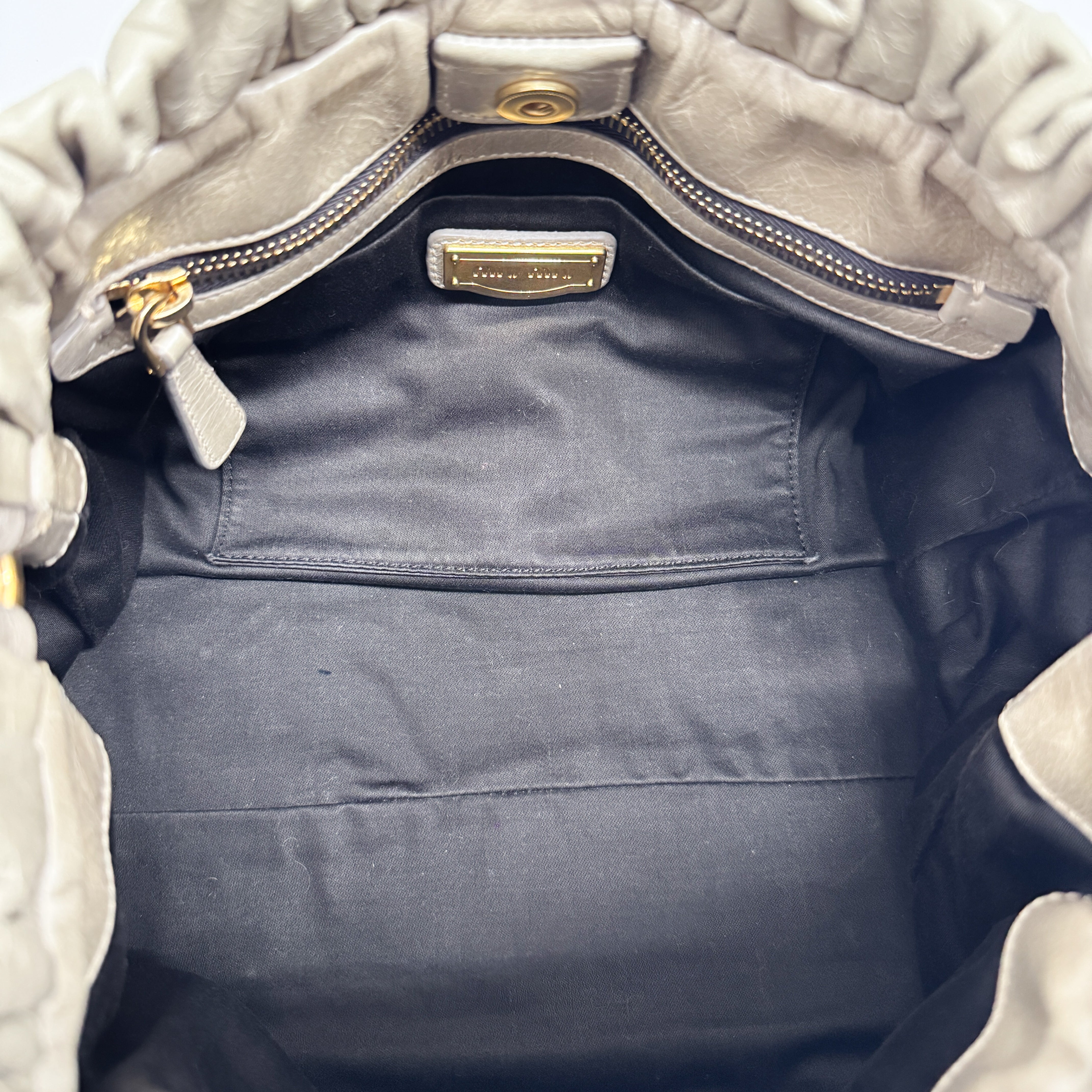 Vitello Bauletto Green Calfskin Leather Two Way Bag