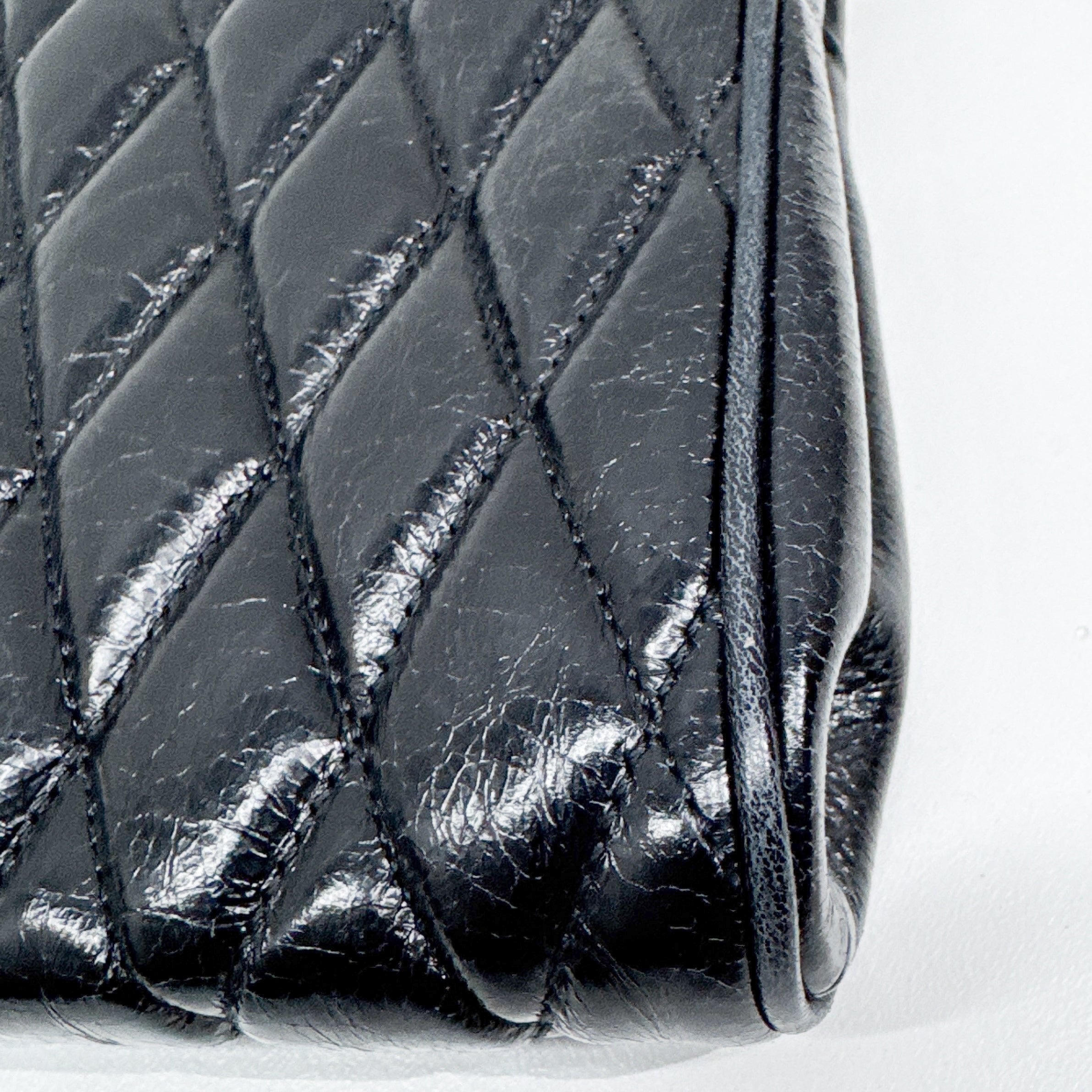 Vintage Black Leather Pouch