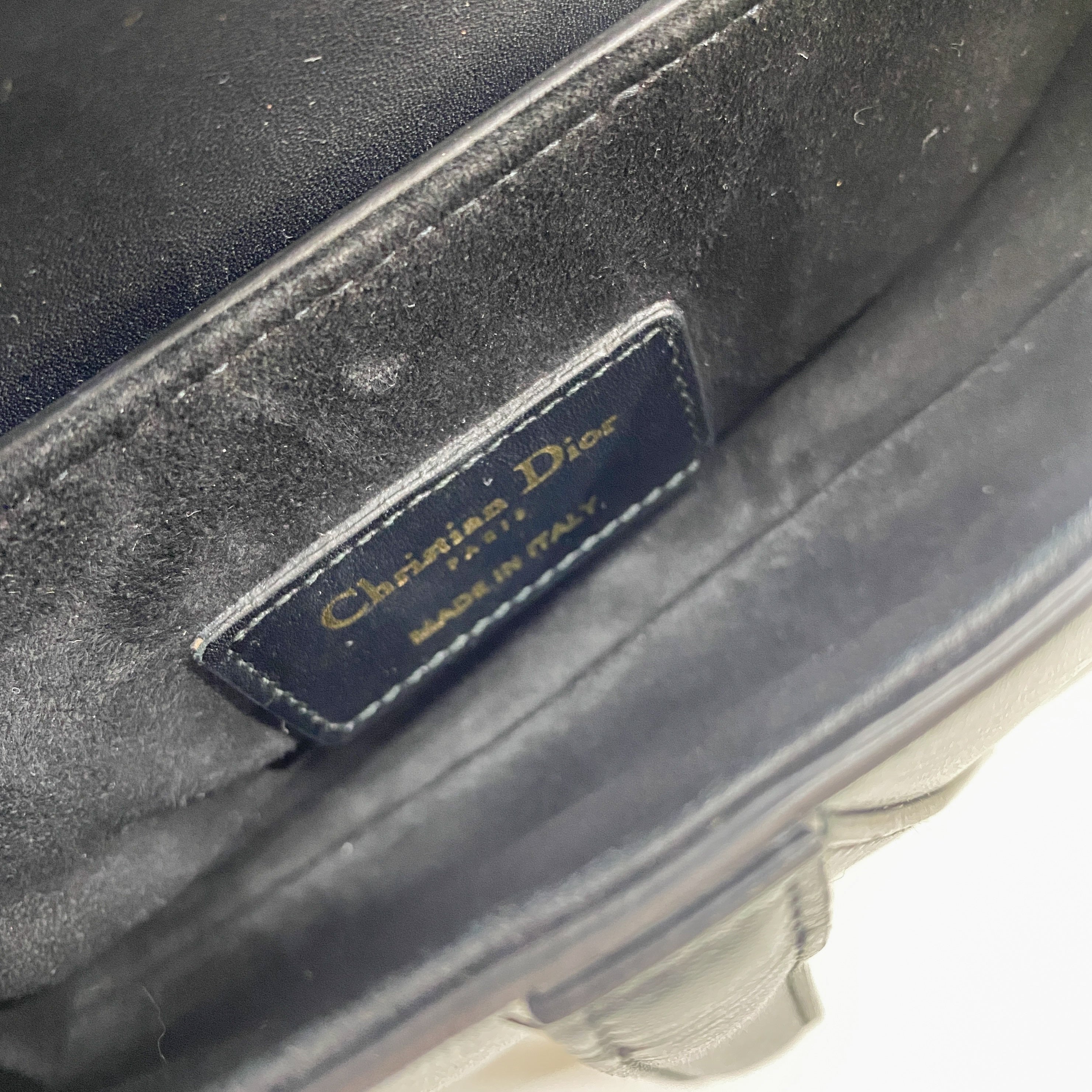 Black Leather Saddle Bag