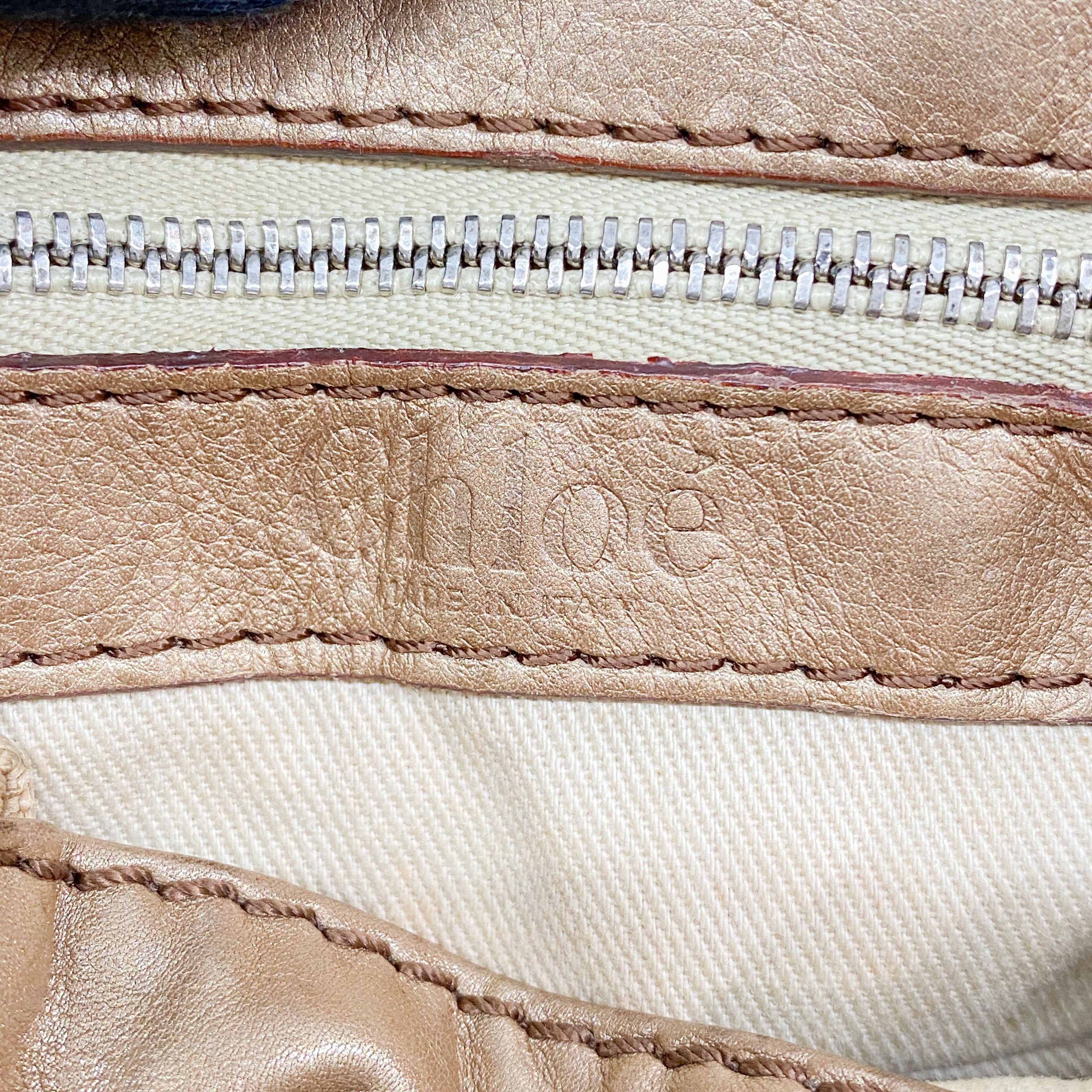 Paddington Mini Gold Leather Shoulder Bag