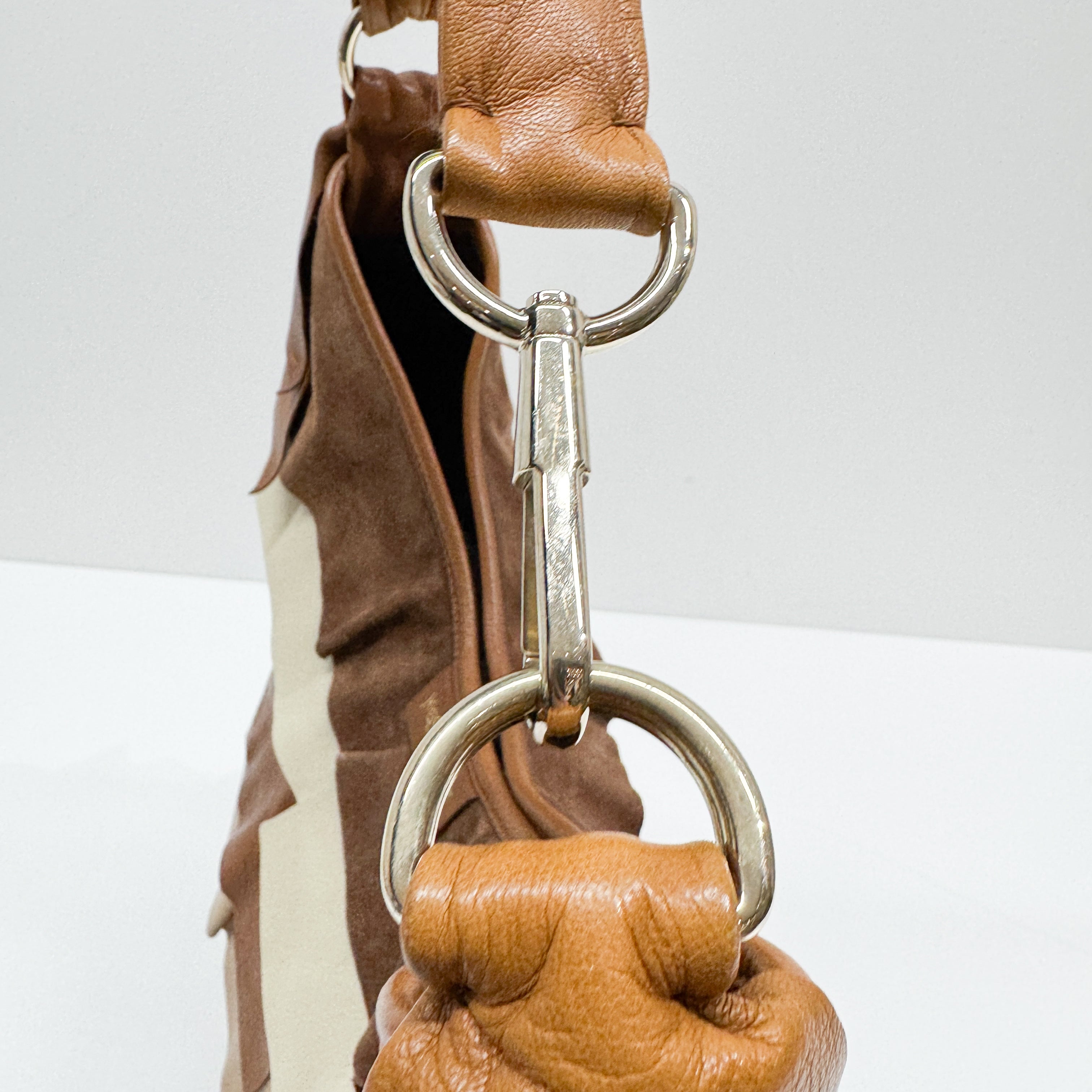 Saint Tropez Brown Leather Shoulder Bag