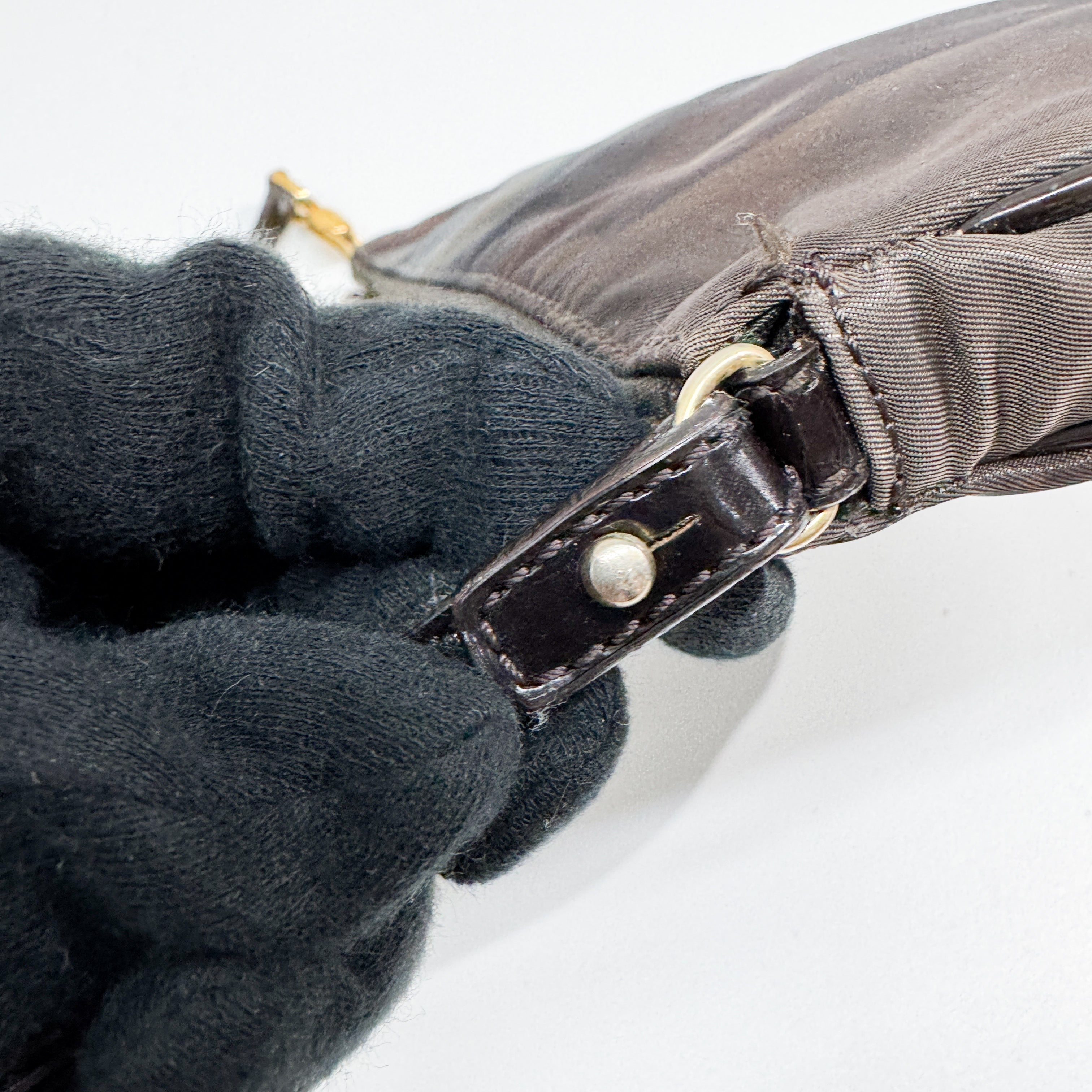 Saddle Multicolor Nylon Shoulder Bag