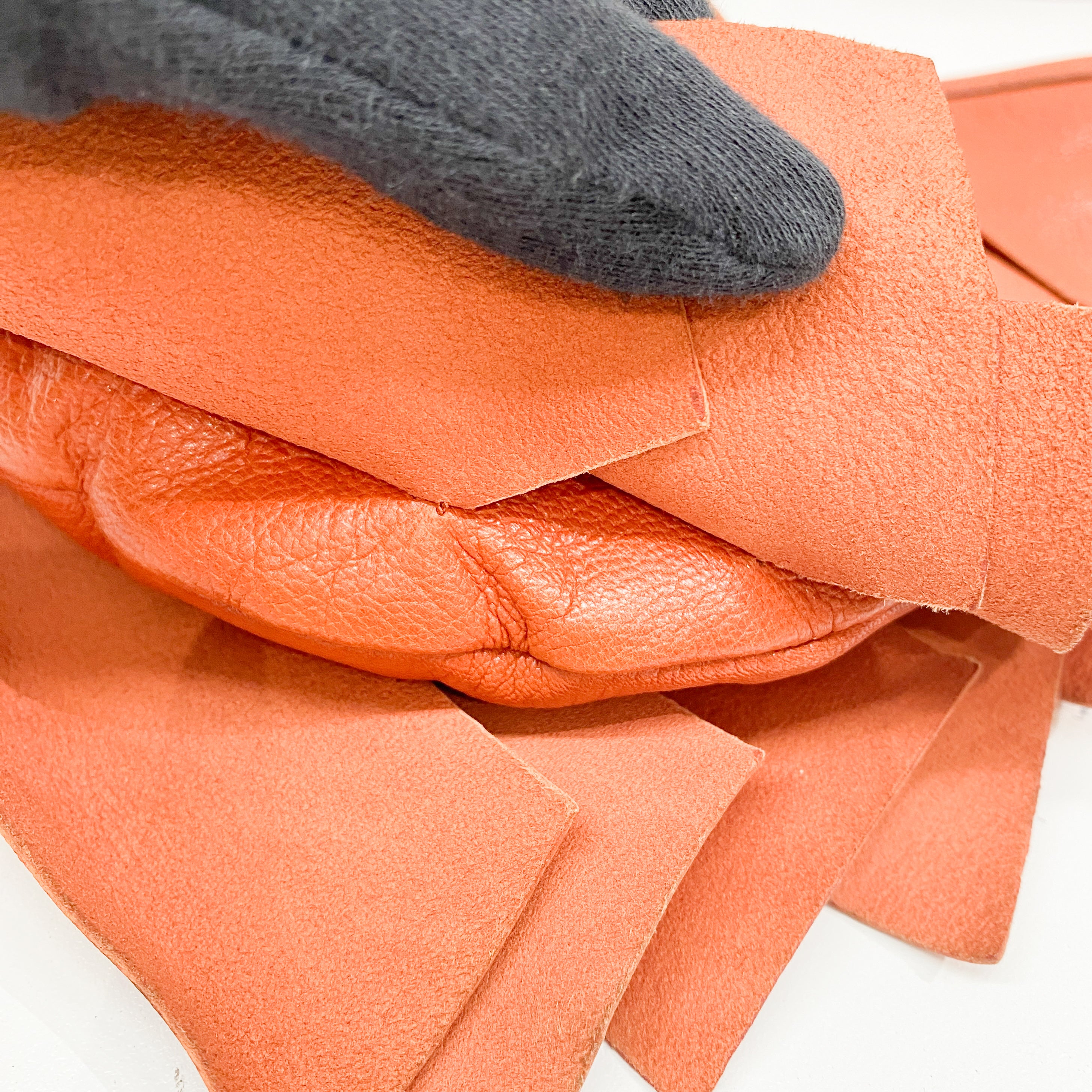 Saint Tropez Orange Leather Shoulder Bag