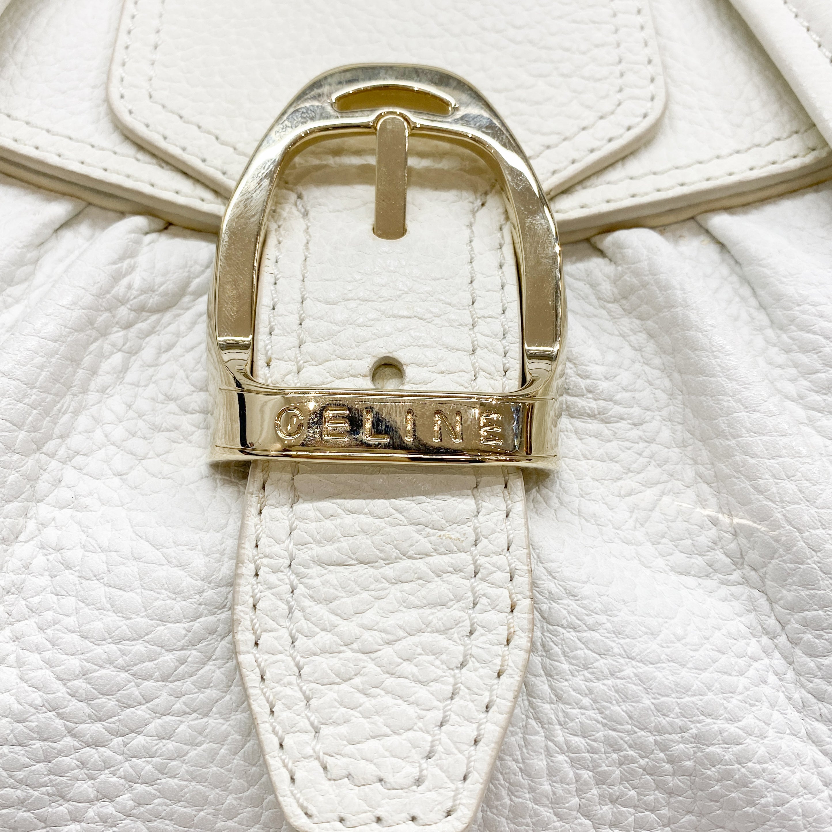 White Leather Shoulder Bag