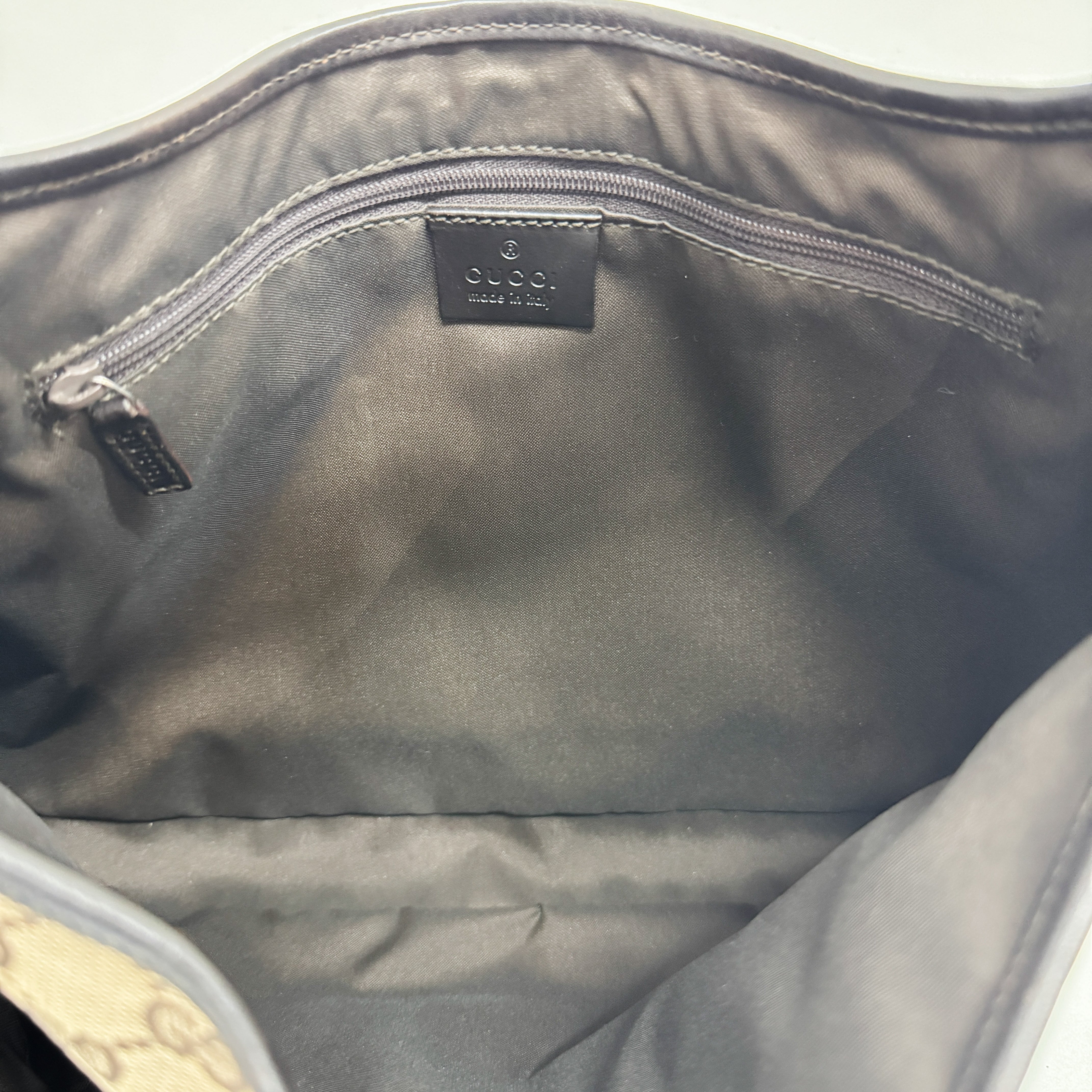 Jackie Beige Canvas Shoulder Bag