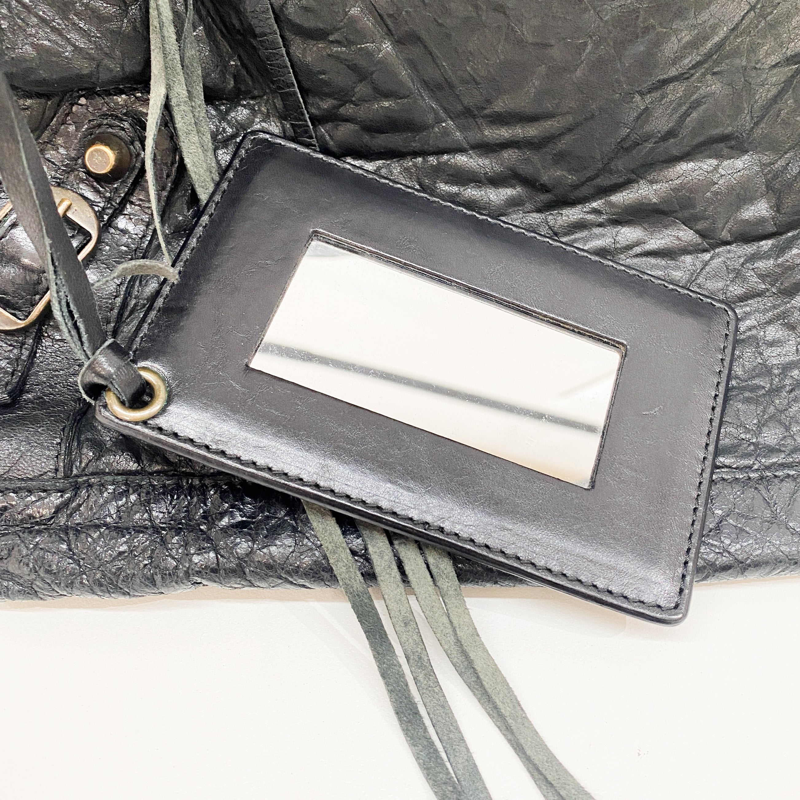 The Day Black Calfskin Leather Shoulder Bag