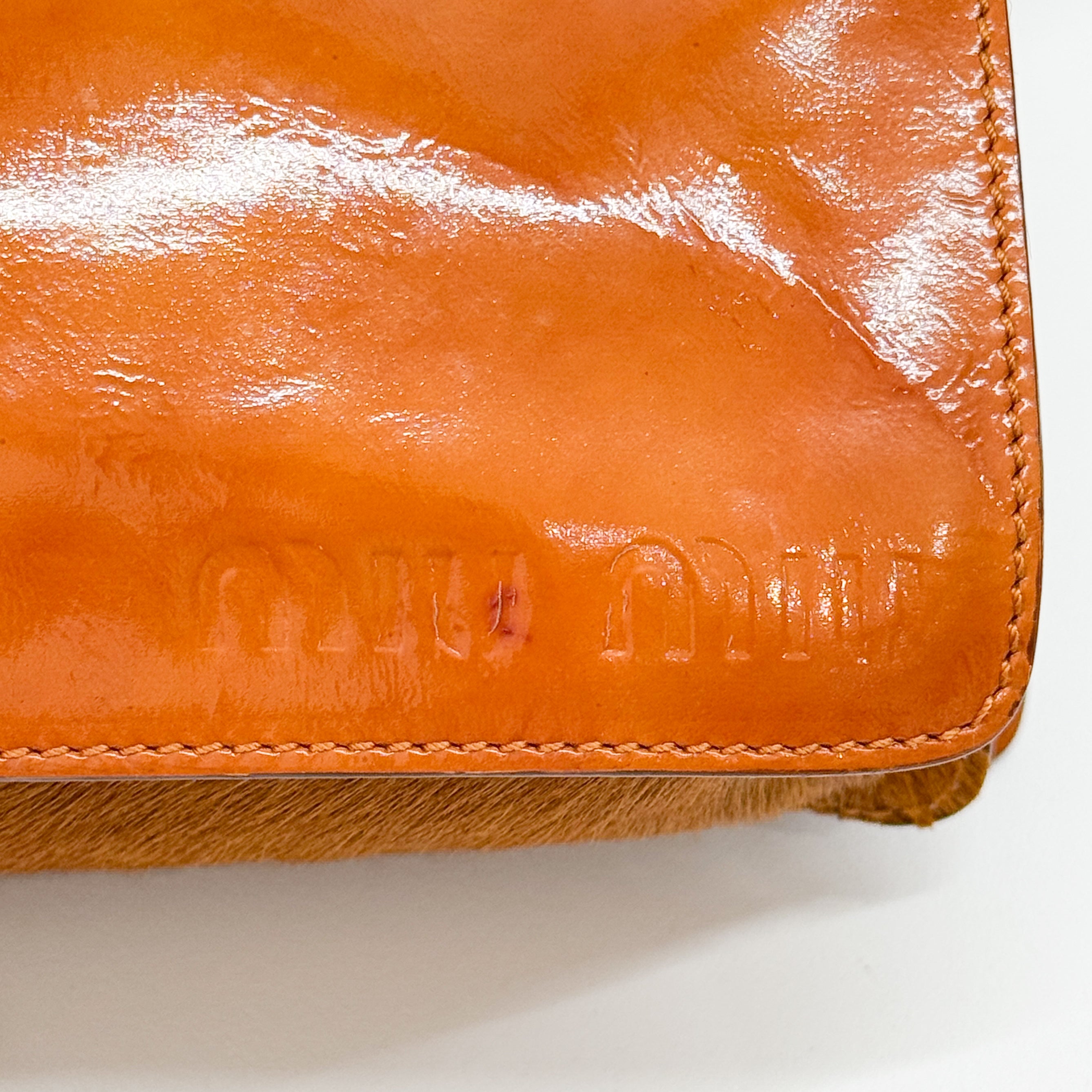 Brown Pony Hair Crossbody Bag