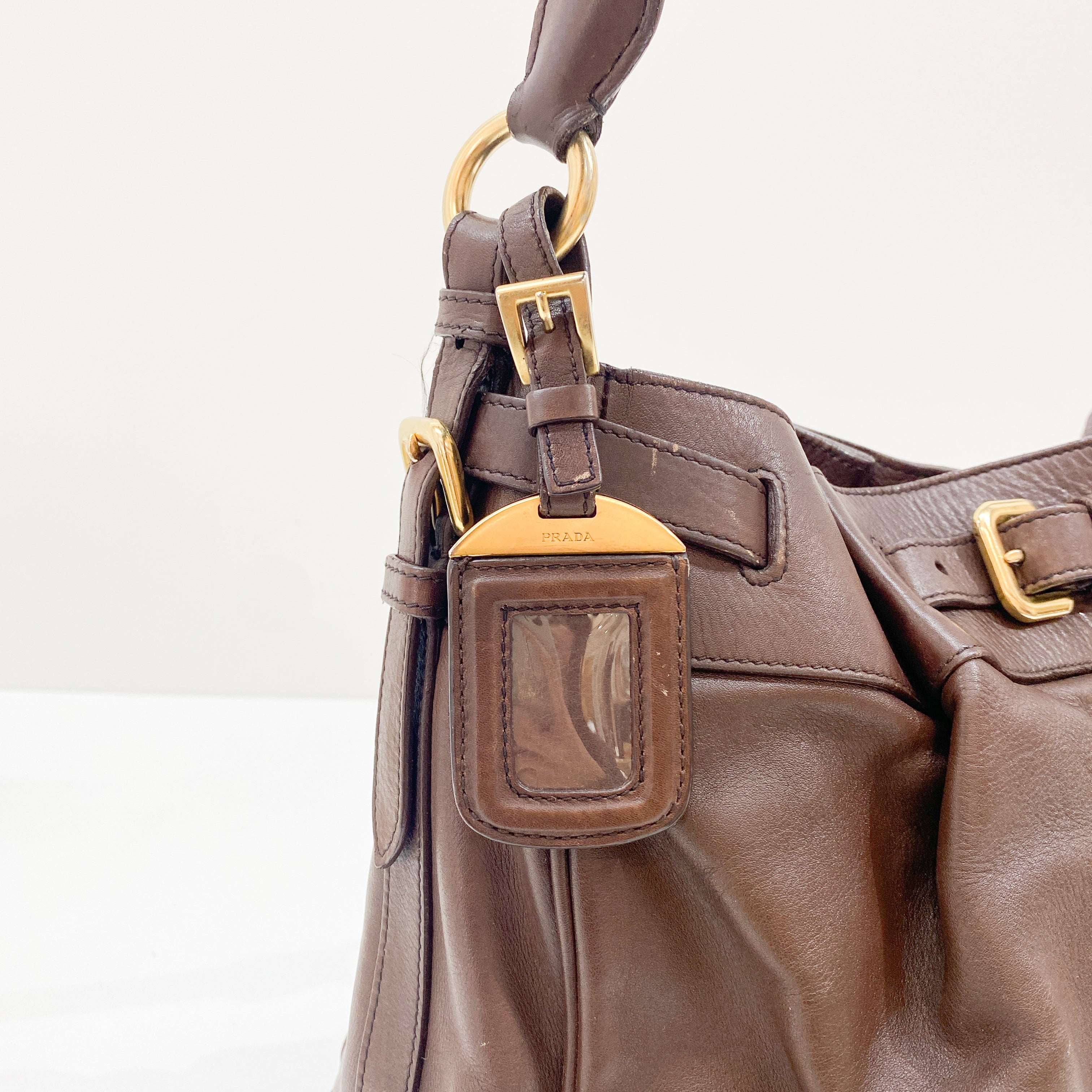 Brown Leather Shoulder Bag