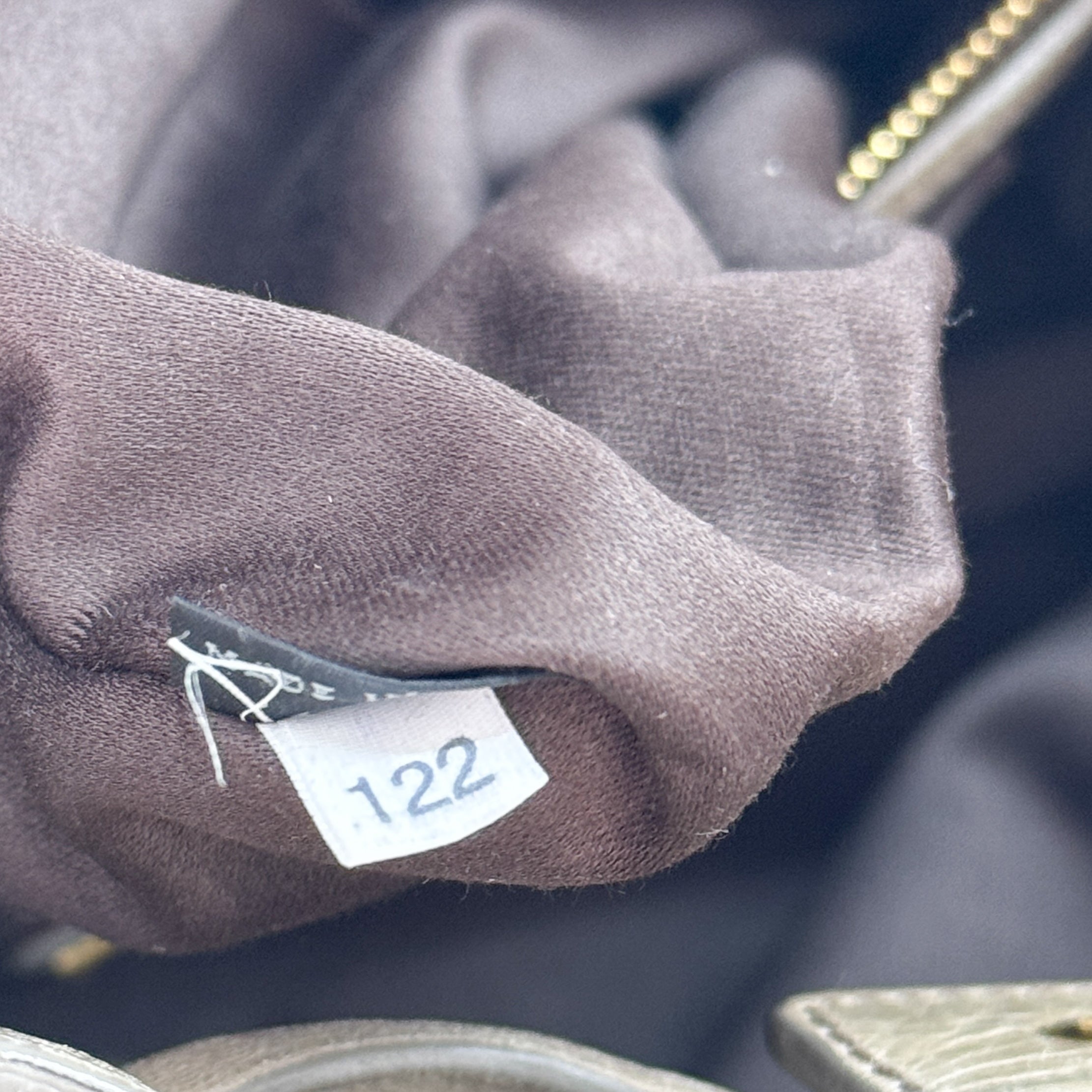 Vitello Lux Bow Beige Leather Bag