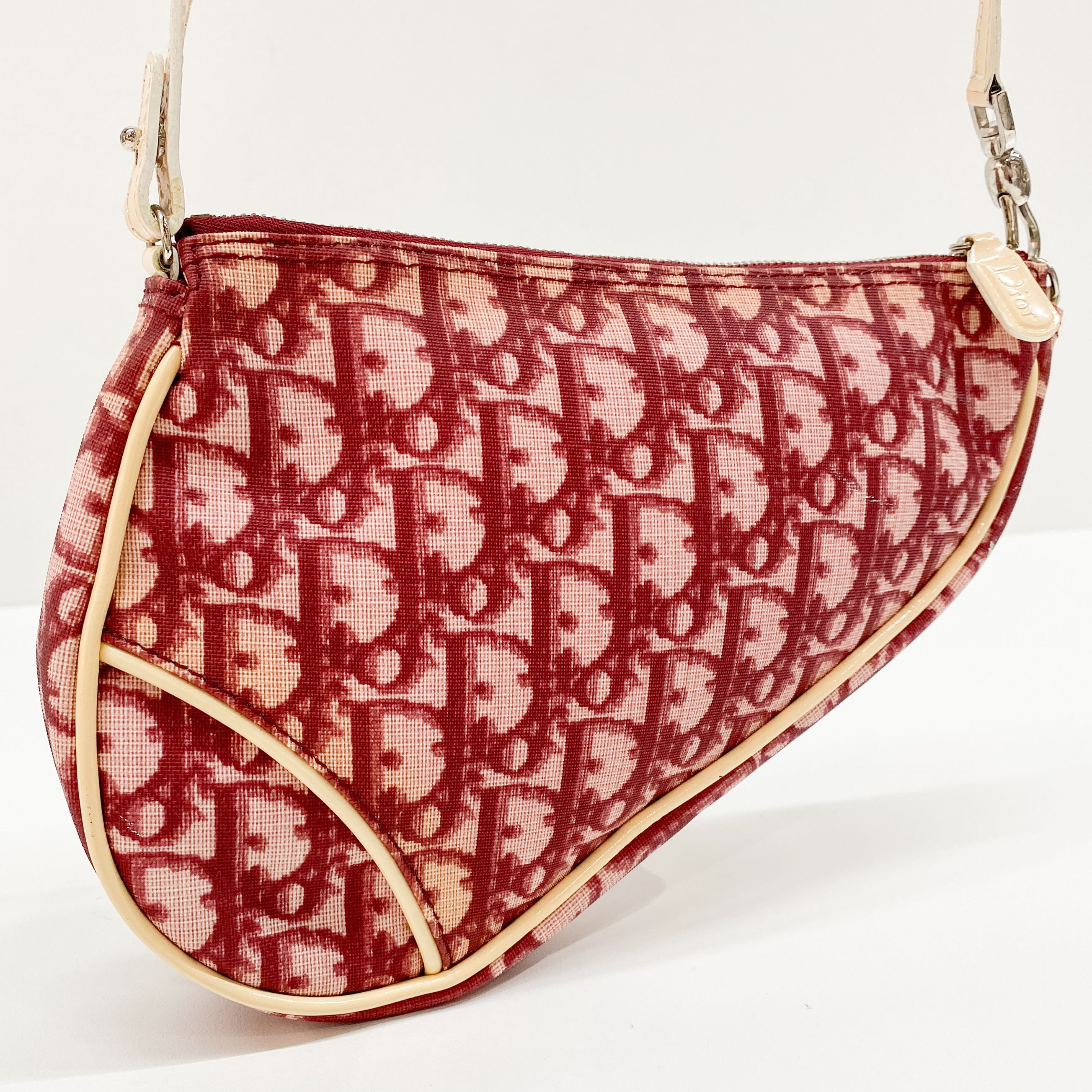 Saddle Red Trotter Canvas Shoulder Bag