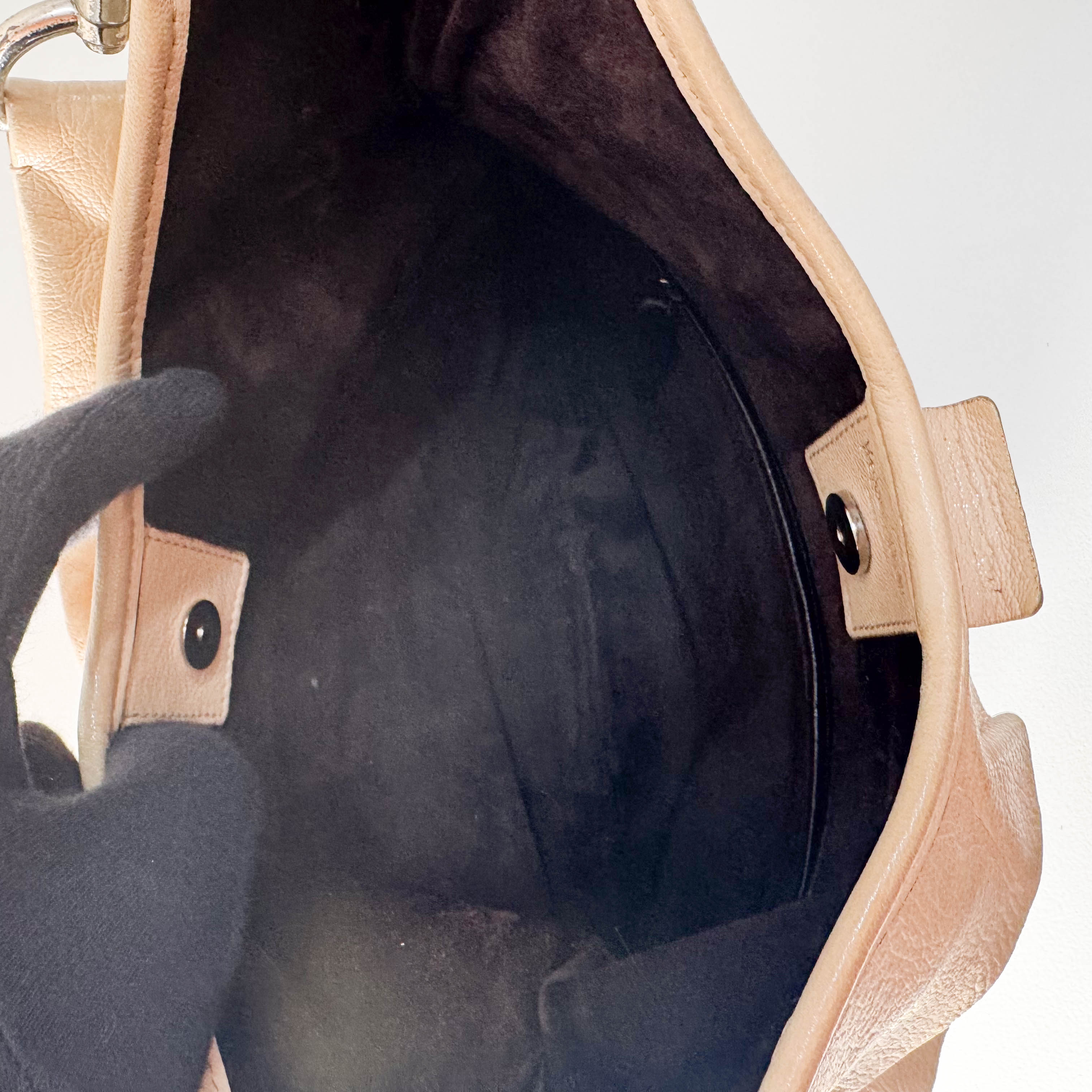 Saint-Tropez White Leather Shoulder Bag