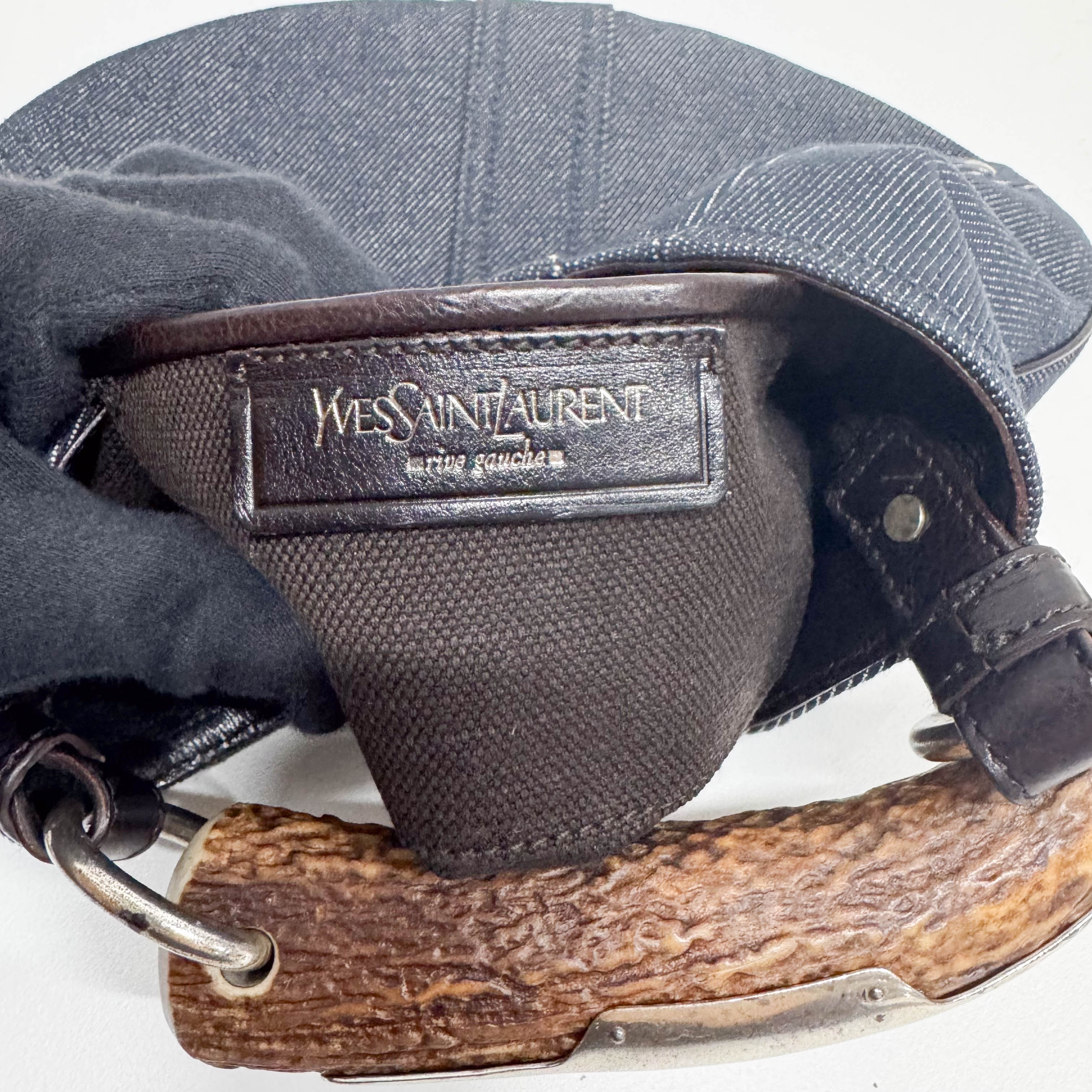 YSL Mini Mombasa Denim Hand Bag