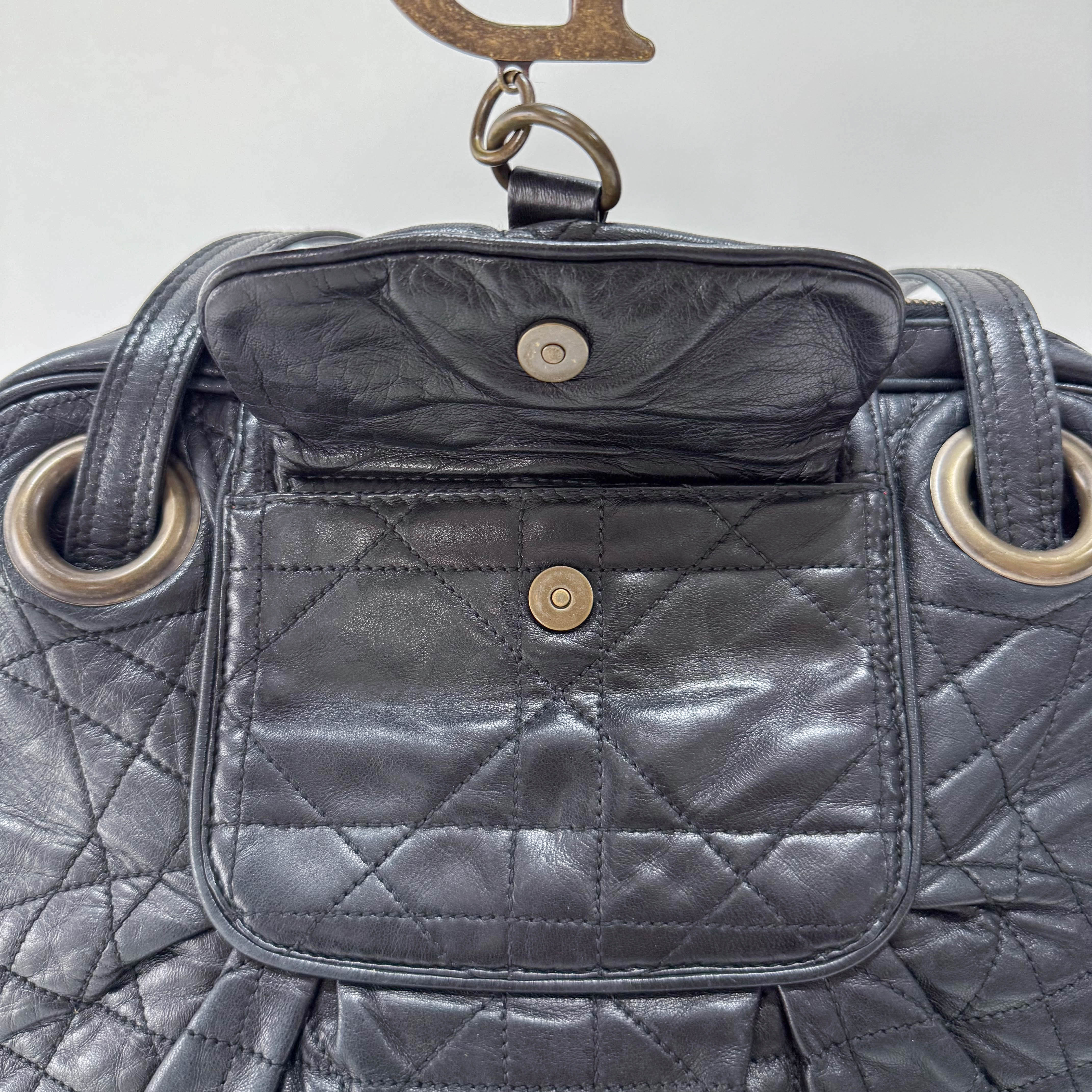 Black Leather Shoulder Bag