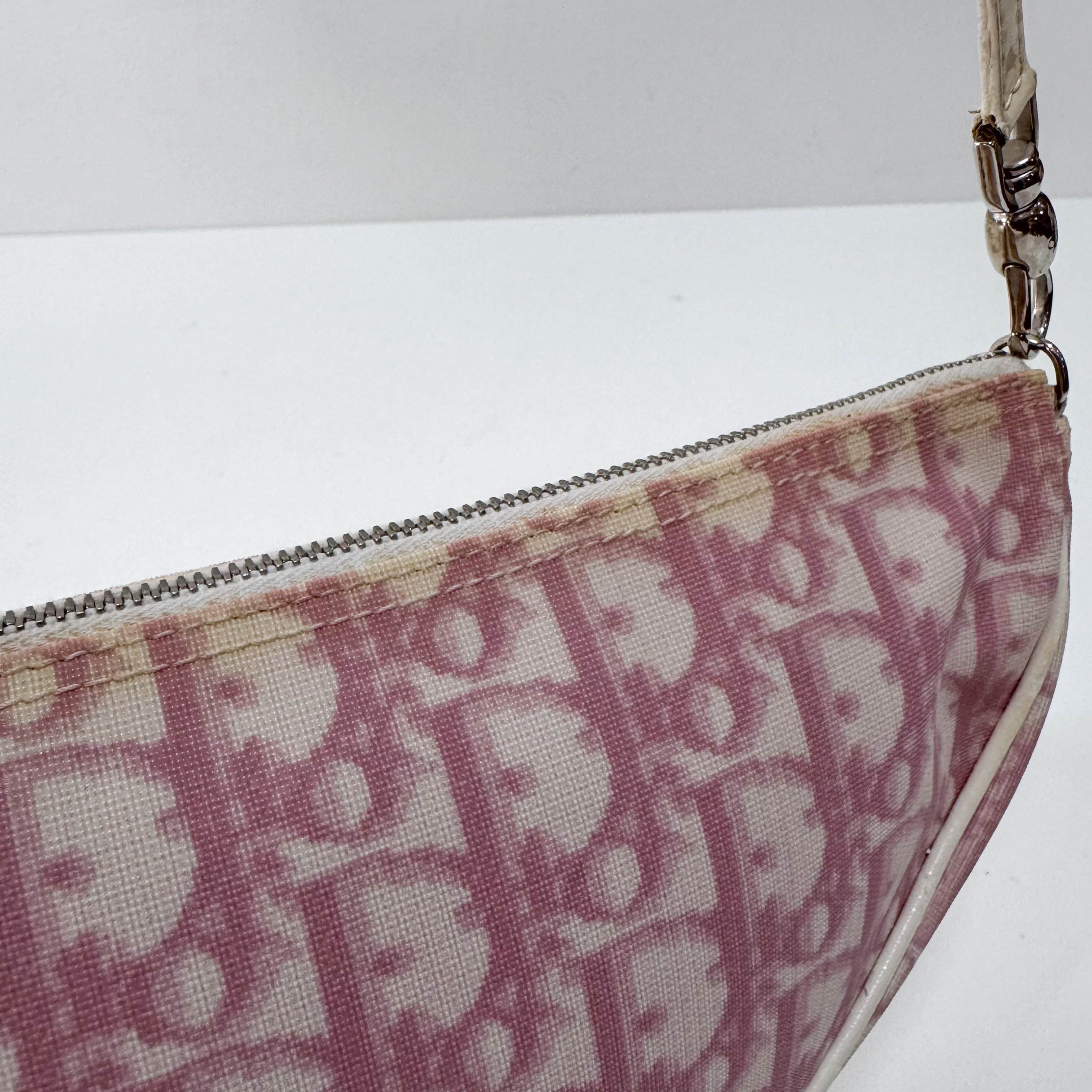 Saddle Trotter Pink Coated Canvas Shoulder Bag