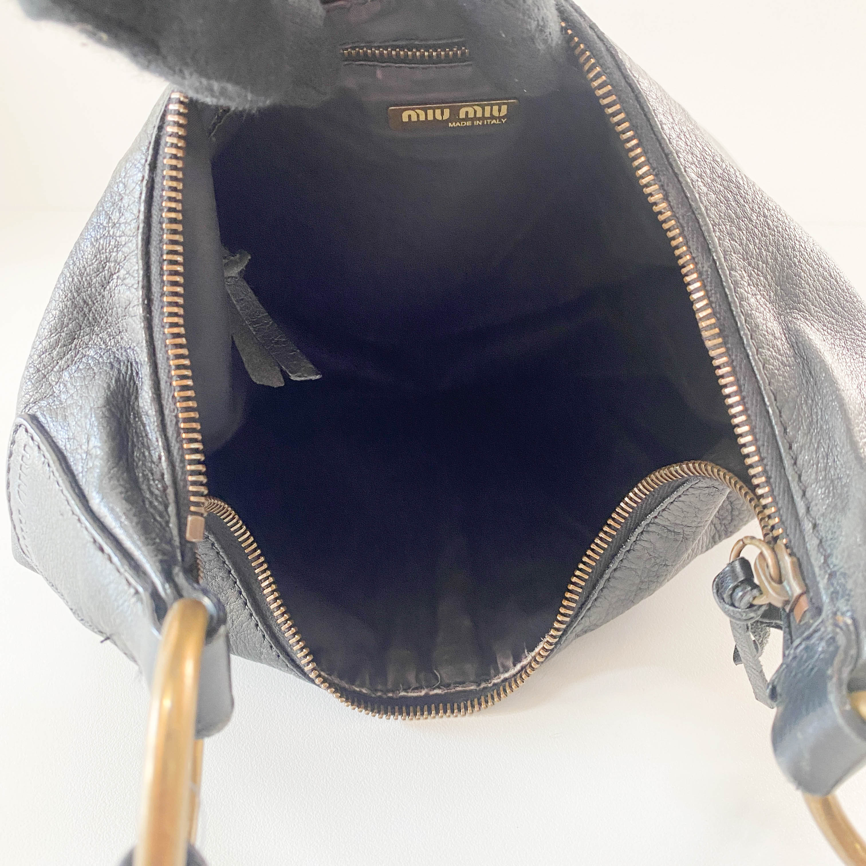 Black Leather Shoulder Bag
