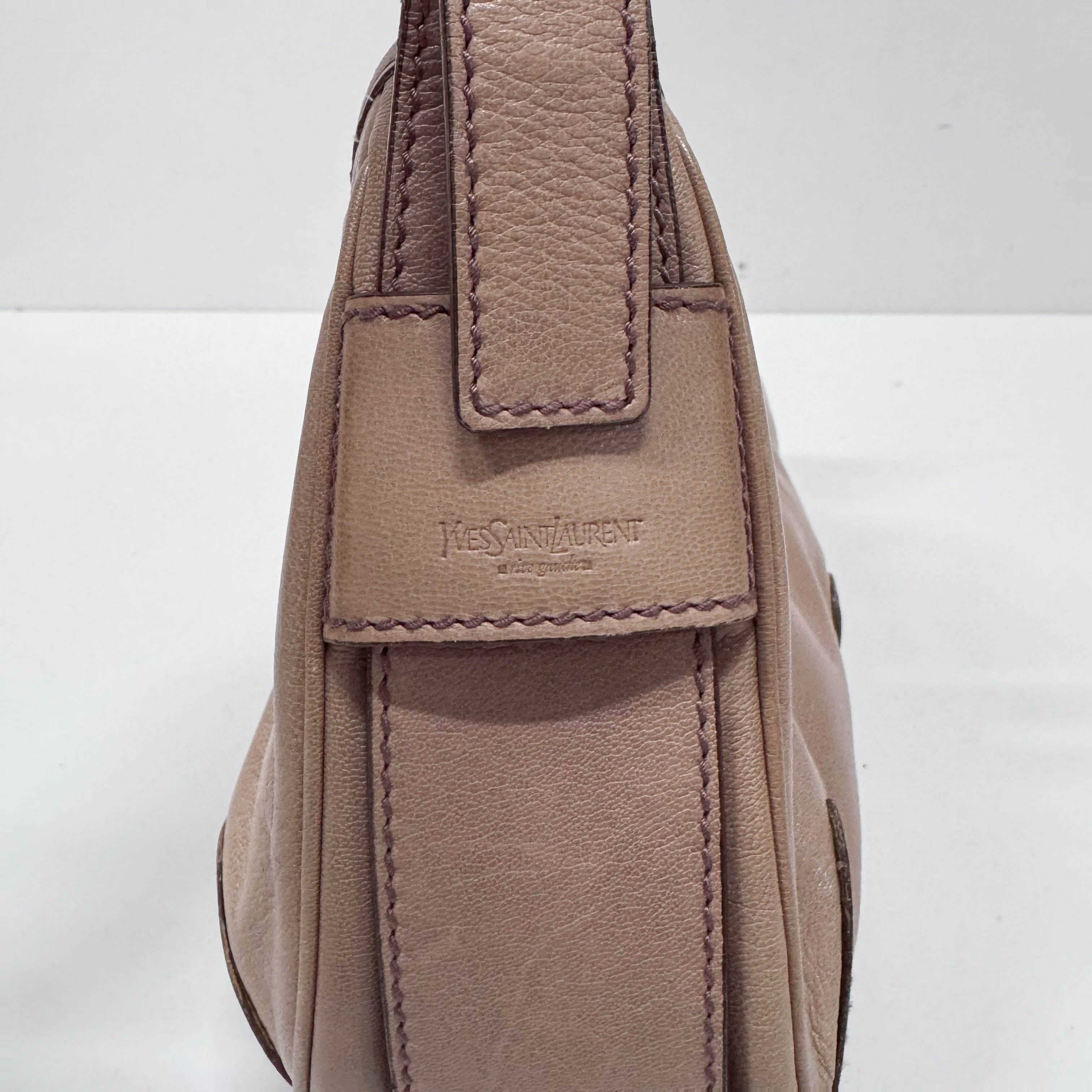 Mombasa Pink/Beige Leather Shoulder Bag