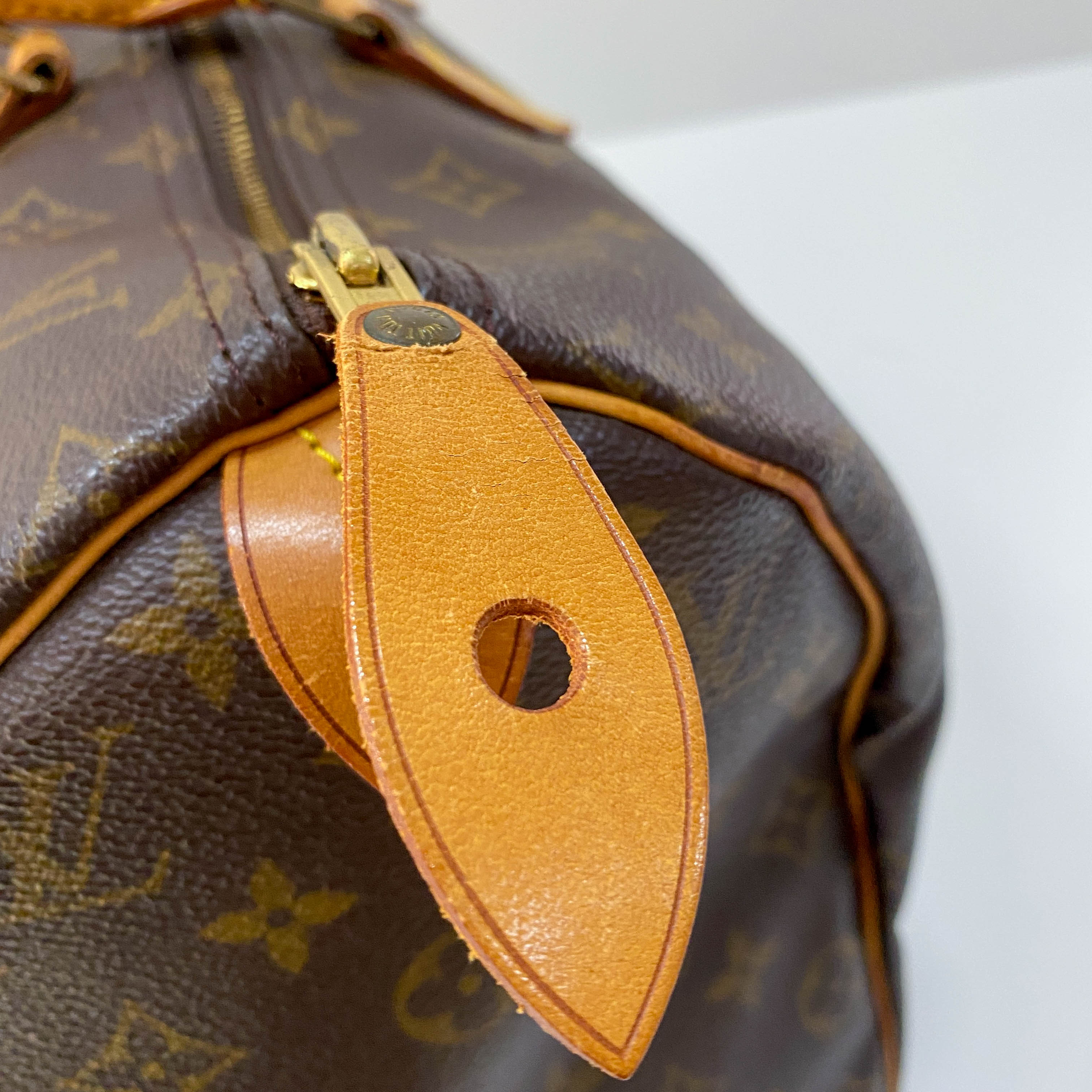 Speedy 40 Monogram Brown Coated Canvas Boston Bag