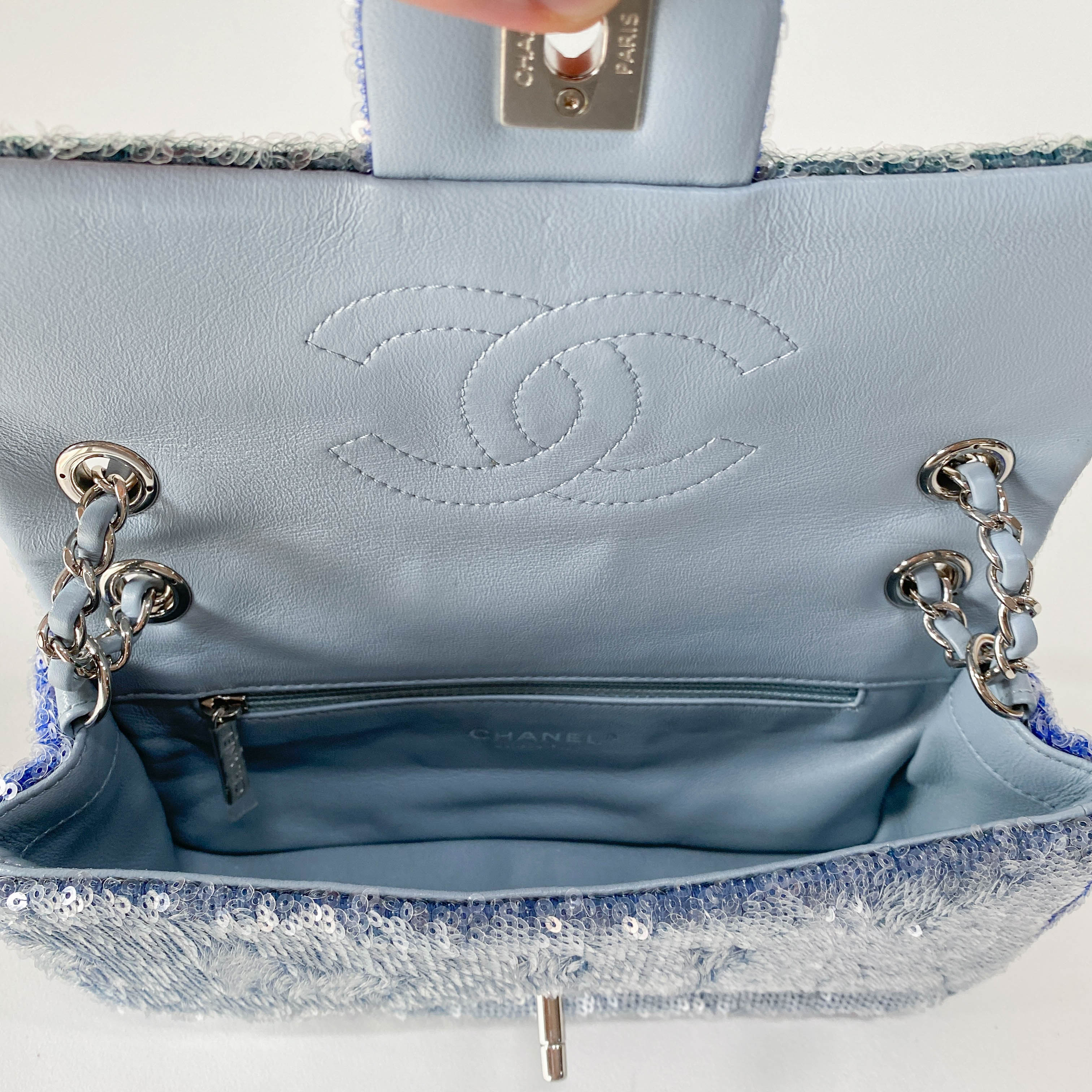 Small Waterfall Timeless Classic Sequin Bag