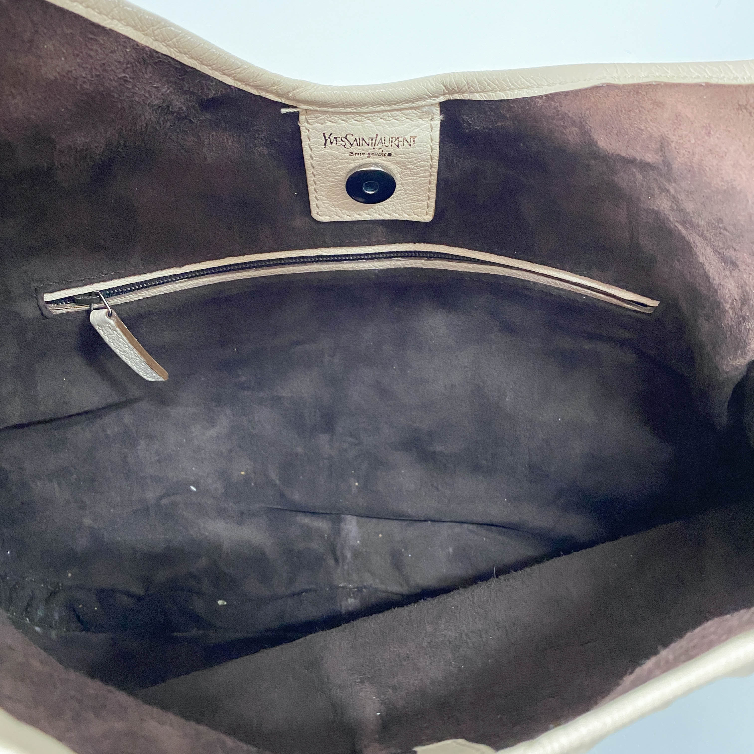 Mombasa Beige Leather Shoulder Bag