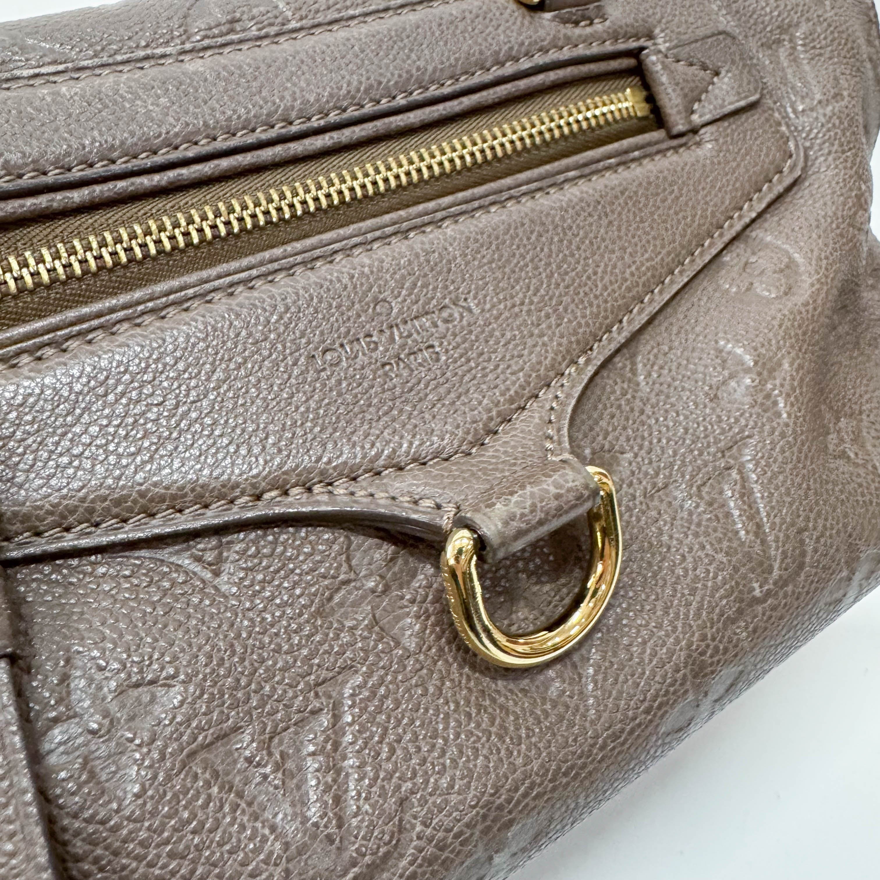 Empreinte Inspire Taupe Monogram Shoulder Bag