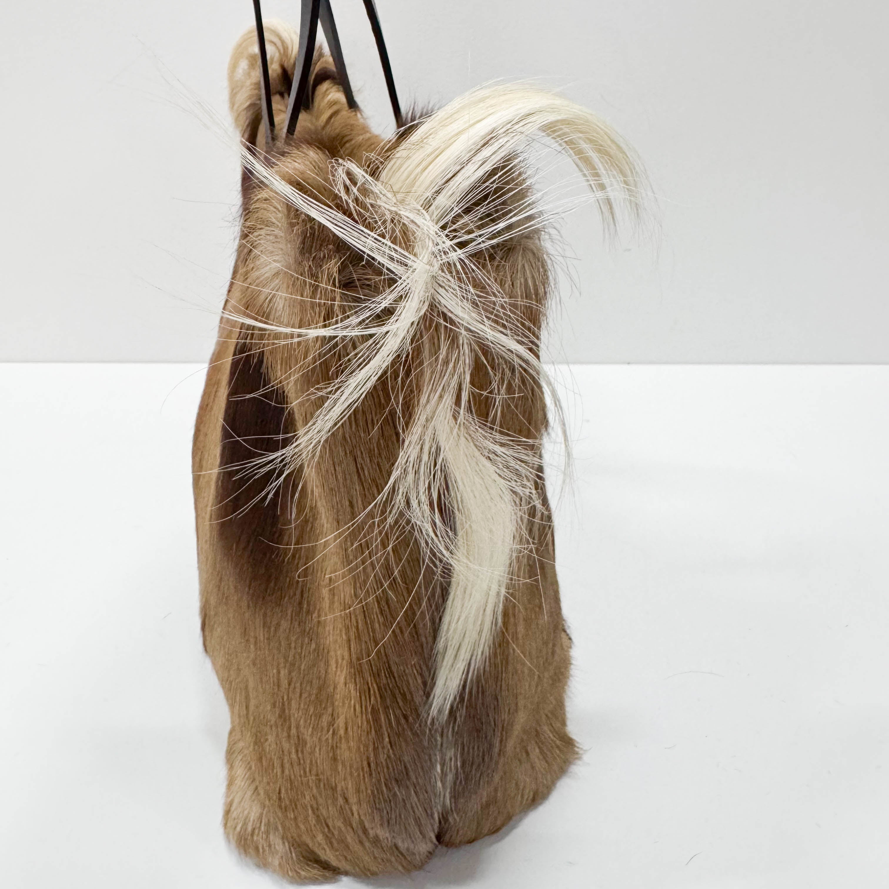 Brown Pony Hair Tote Bag